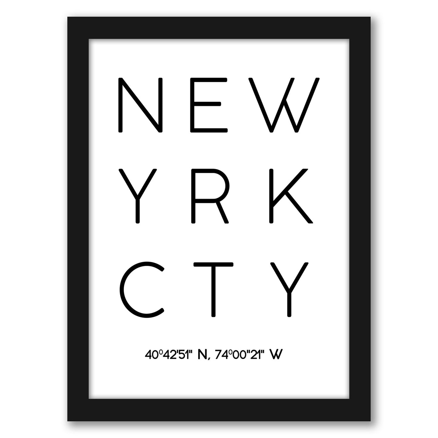 New York City by Pop Monica Framed Print
