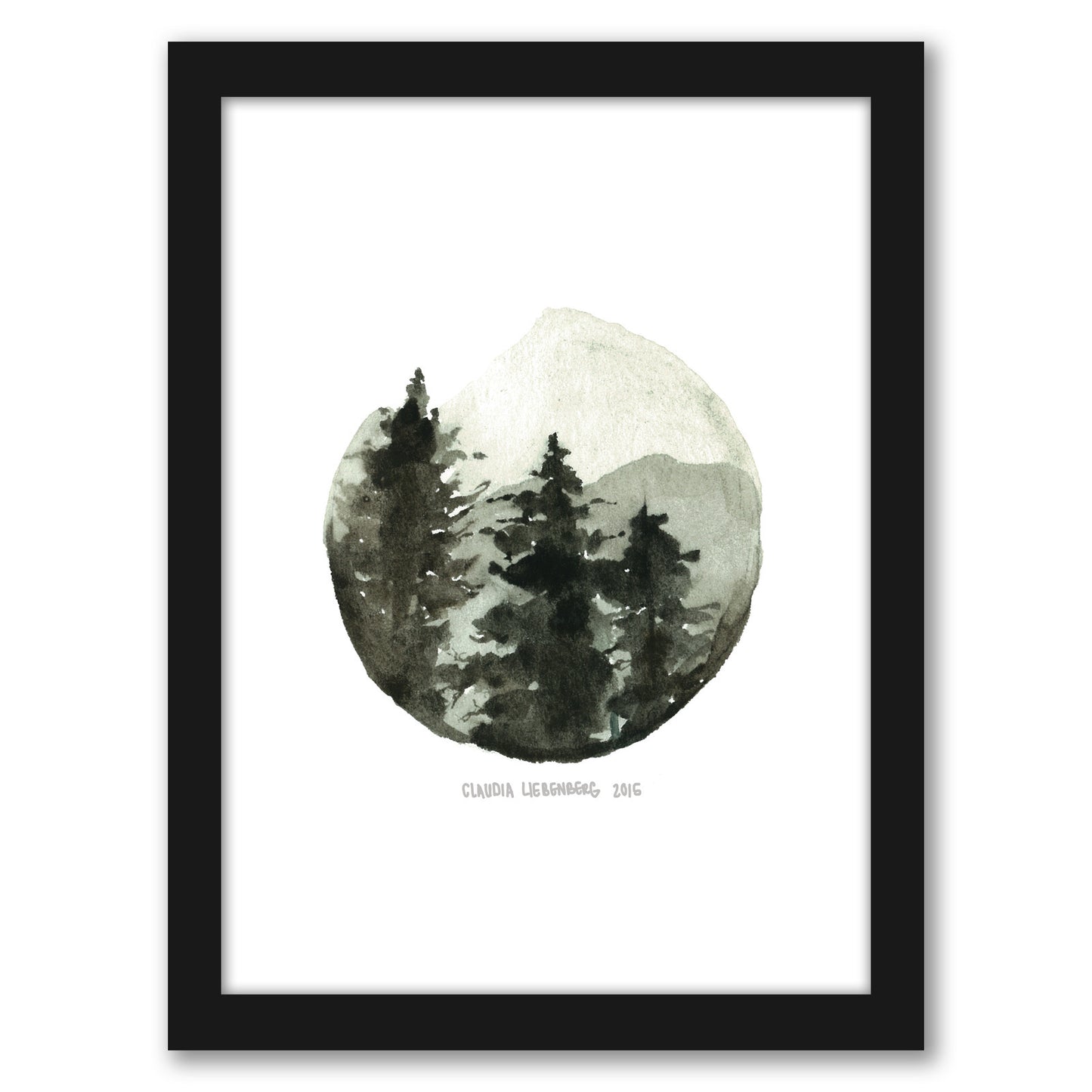 Brown Mountain by Claudia Liebenberg - Framed Print