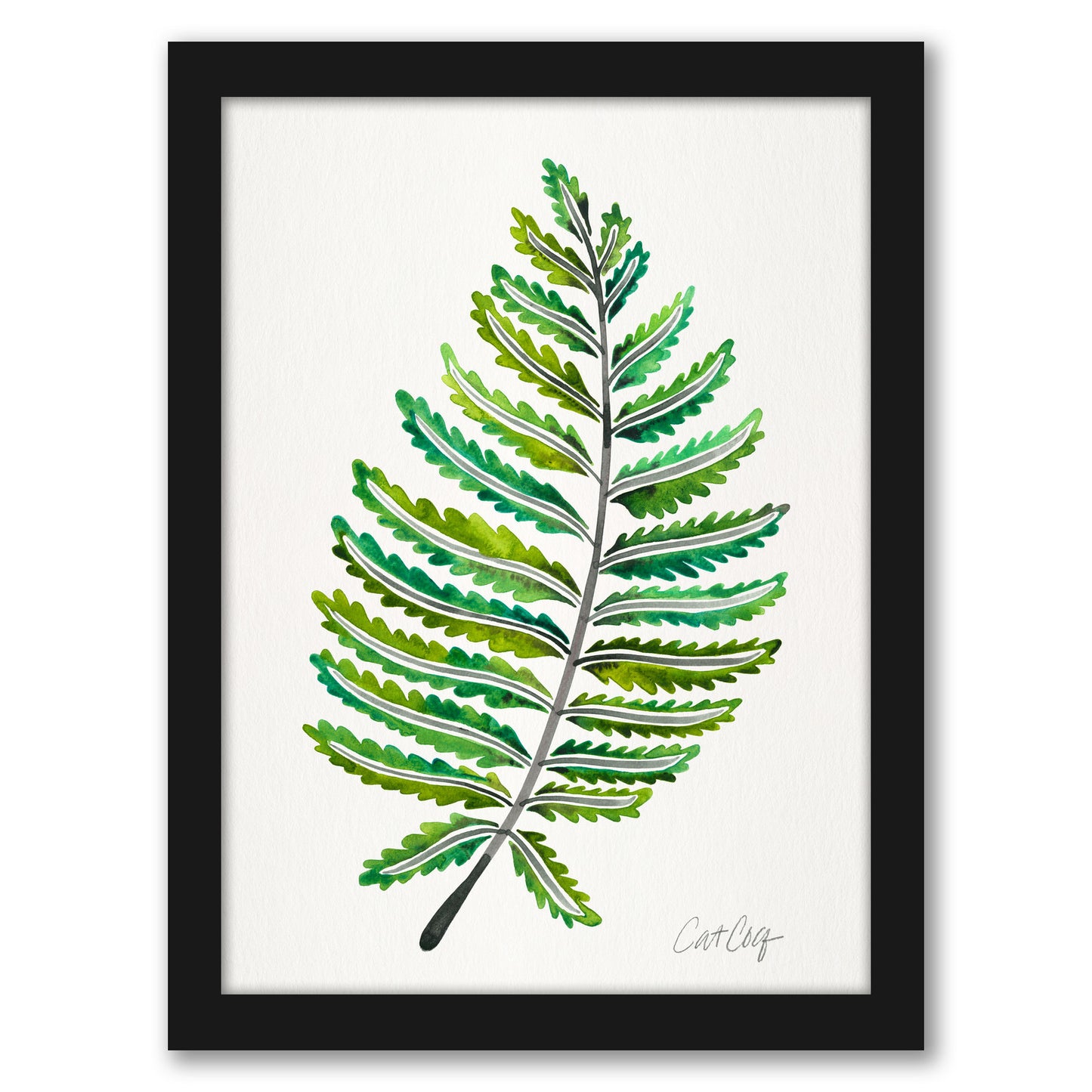 Fern Leaf by Cat Coquillette - Framed Print