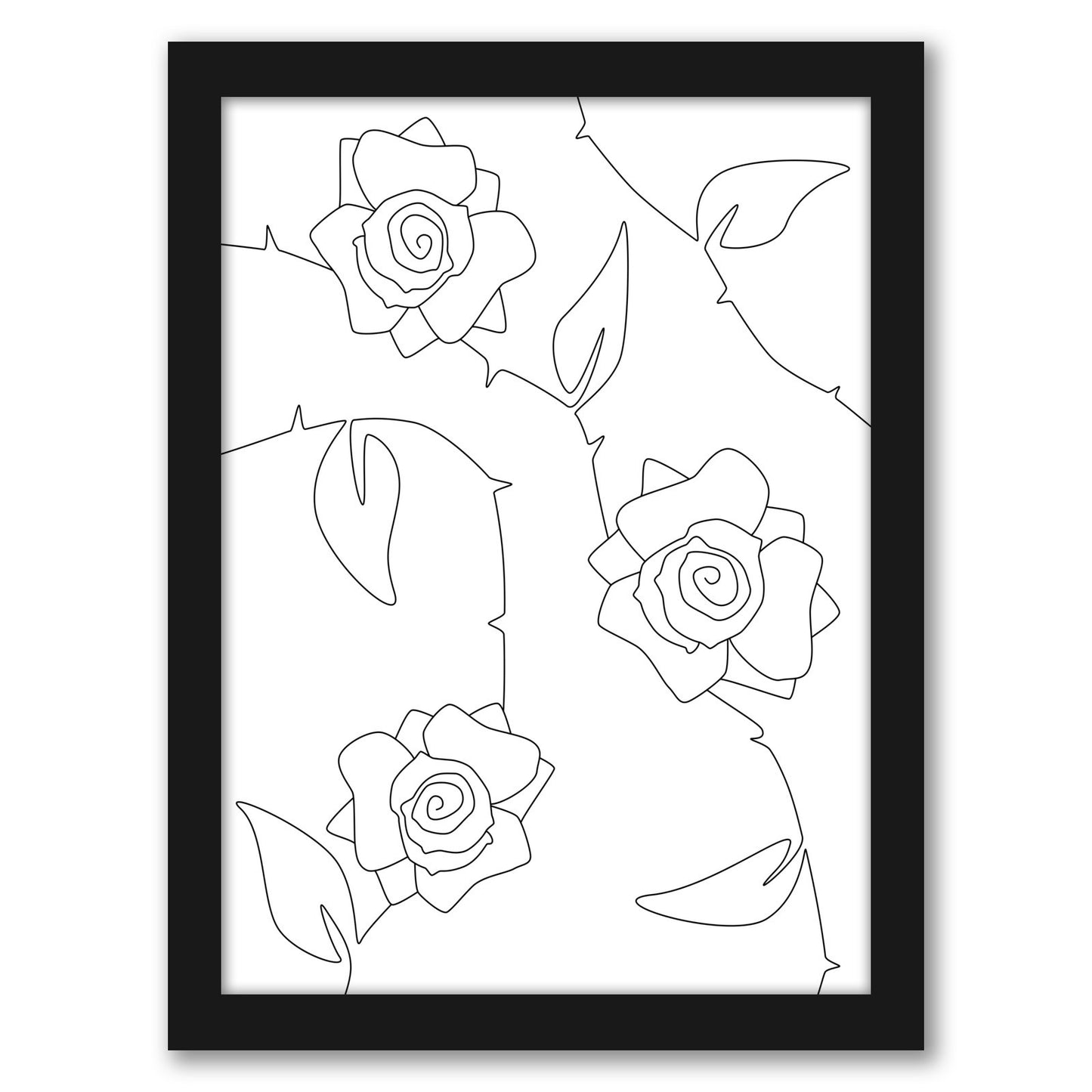Rose Bush by Explicit Design Framed Print