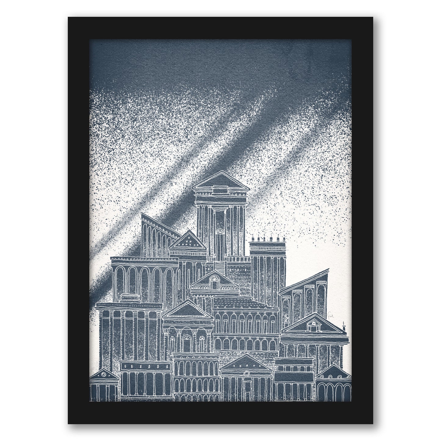 Saturn by David Fleck - Framed Print