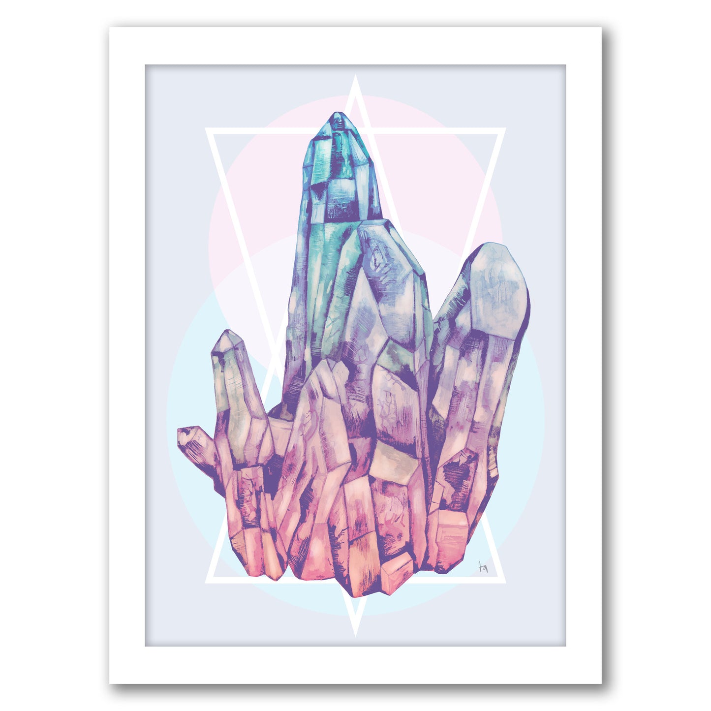 Crystalline 1 by Tracie Andrews - Framed Print