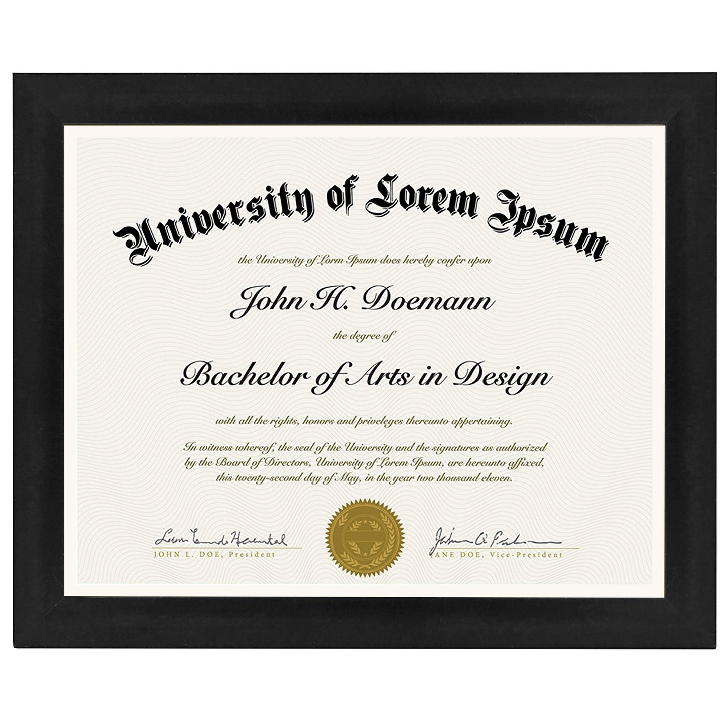 8.5x11 Diploma Frame | Legacy Collection