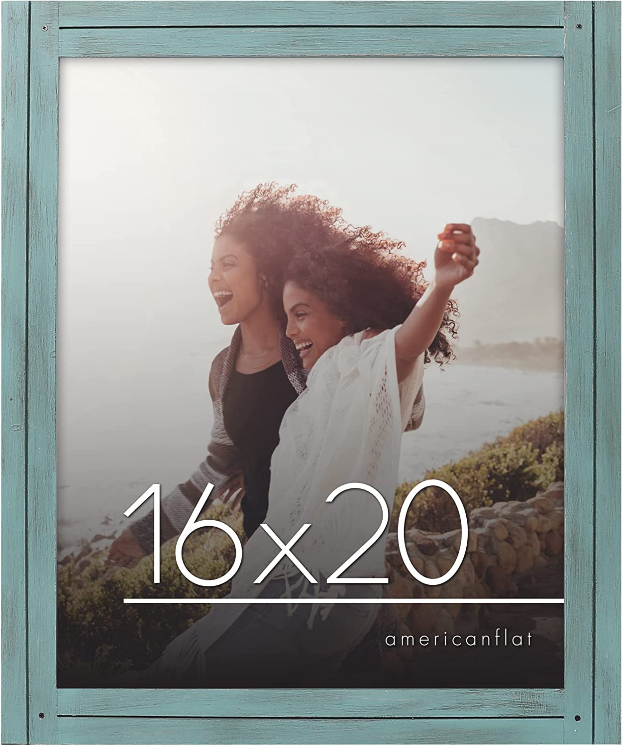 Rustic Picture Frame with Distressed Molding | Hampton Collection