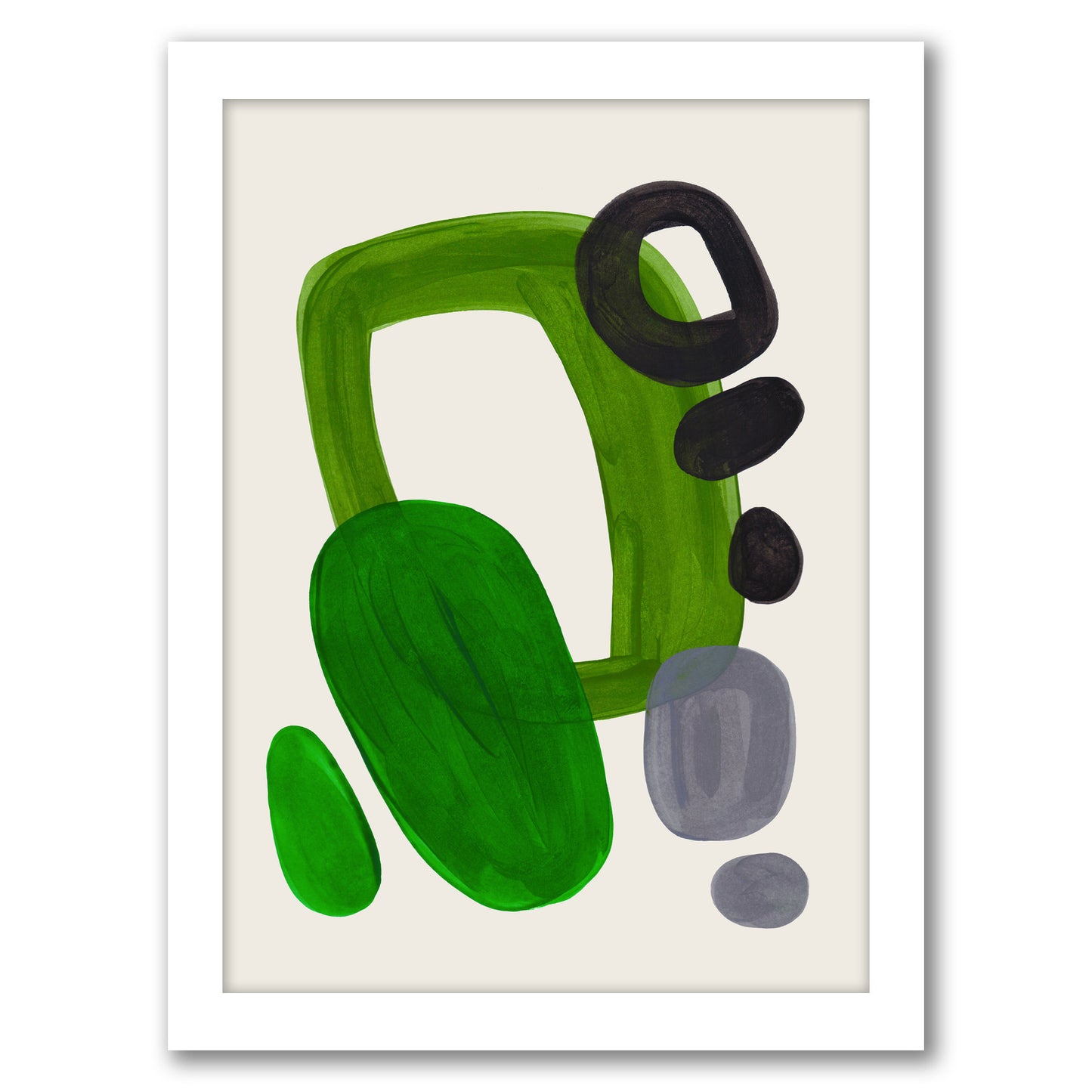 Mid Century Olive By Ejaaz Haniff - Framed Print