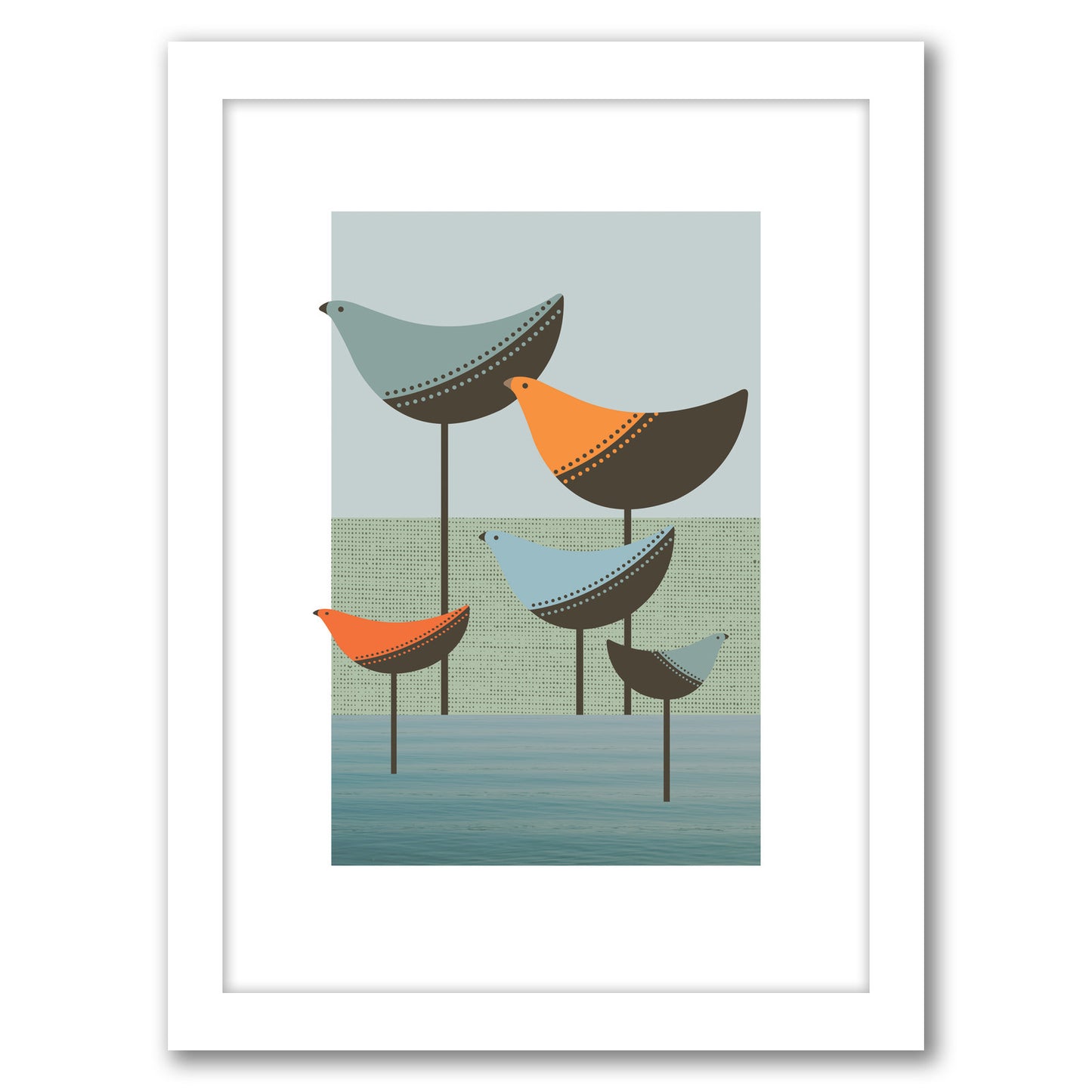 Wading Birds by Visual Philosophy - Framed Print