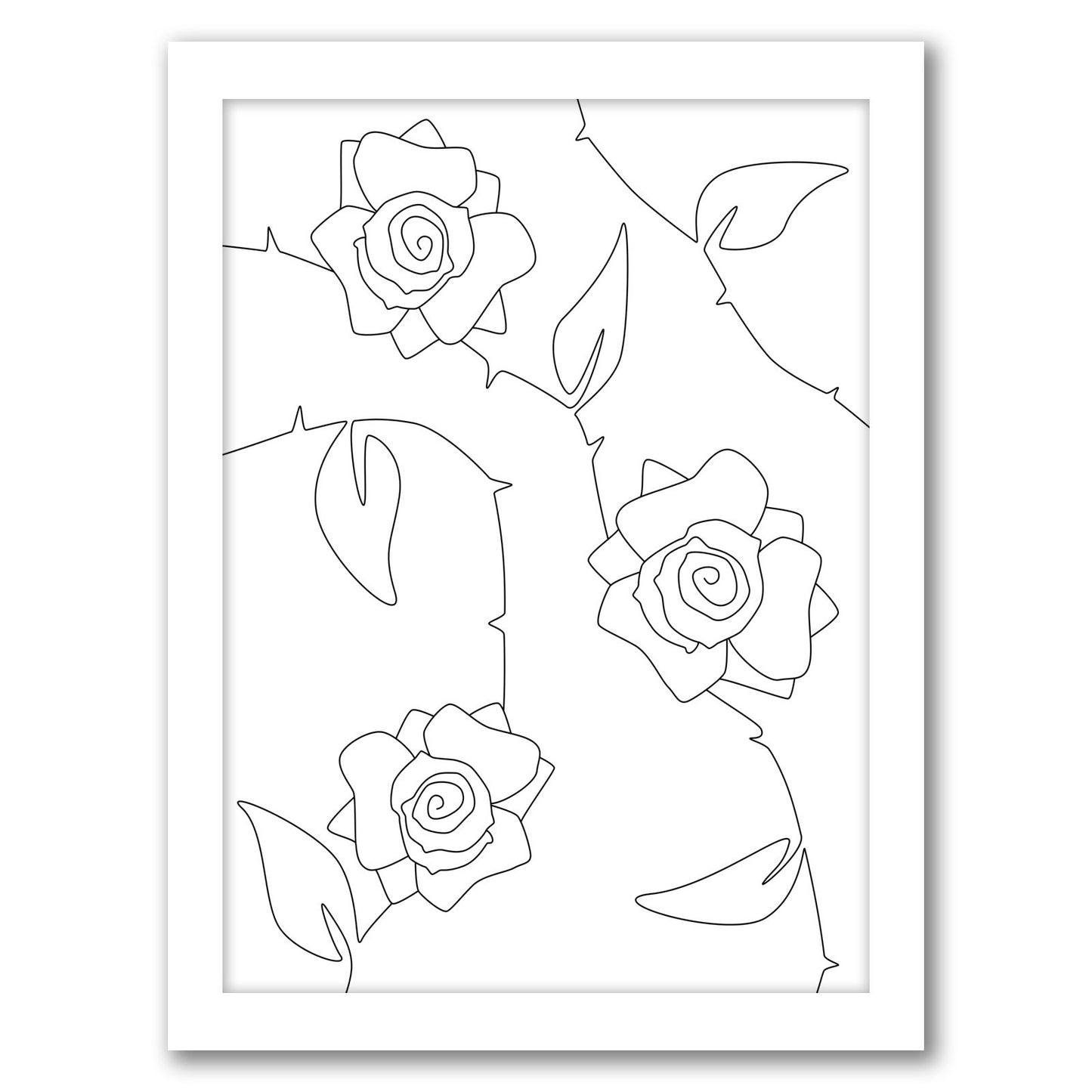 Rose Bush by Explicit Design Framed Print