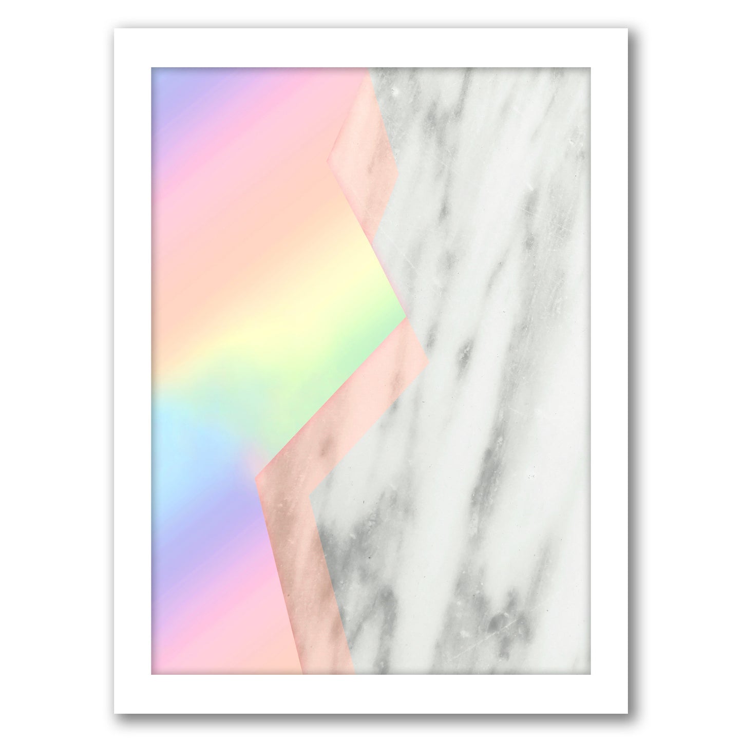 Unicorn Marble by Emanuela Carratoni - Framed Print