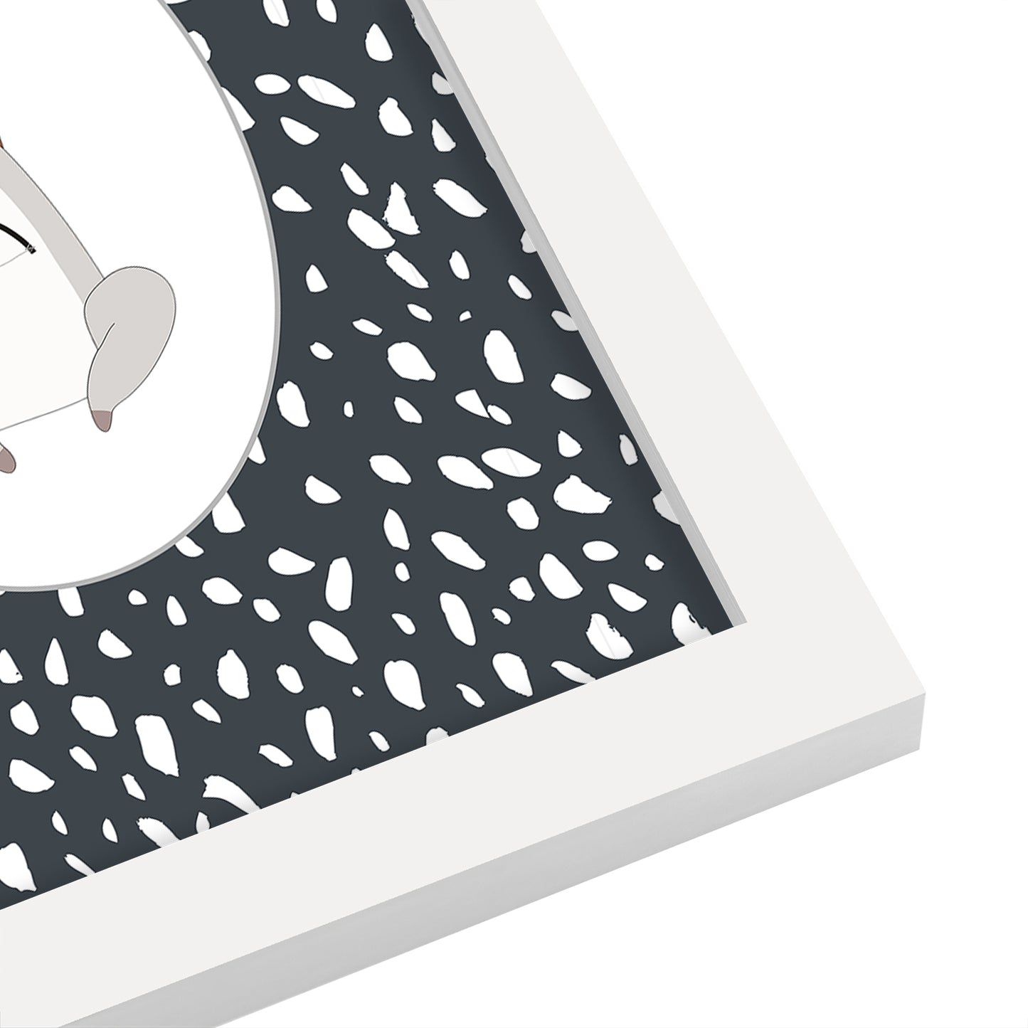 Tribal Bear In Oval By Wall + Wonder - Framed Print