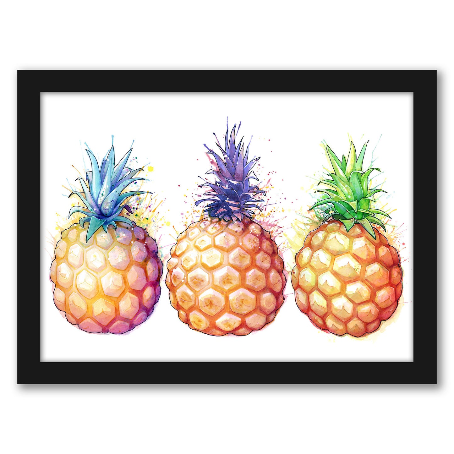 Fat Pineapples by Sam Nagel - Framed Print