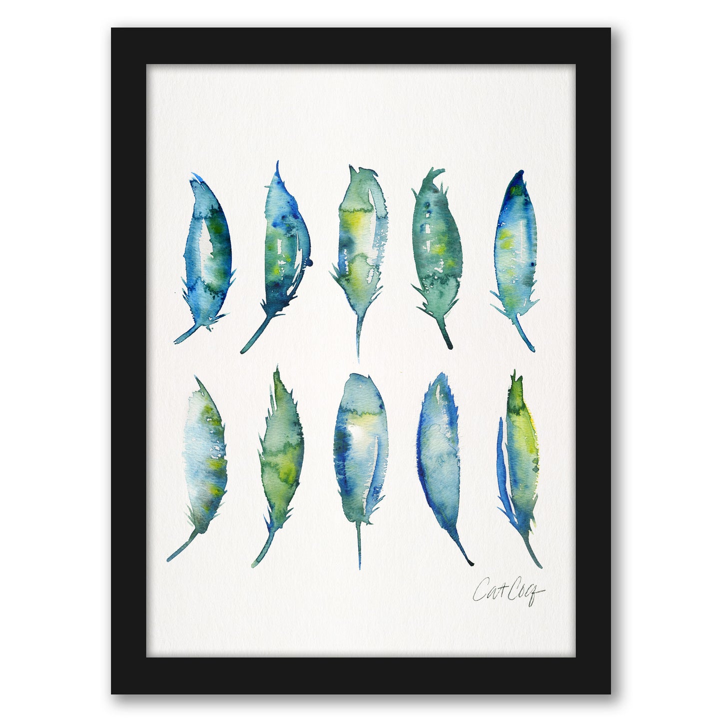 Feathers by Cat Coquillette - Framed Print