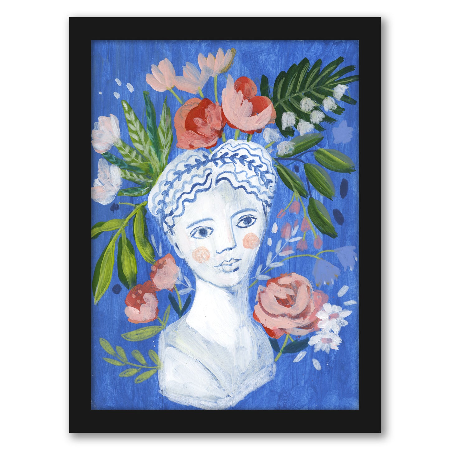Mykonos Bust I By Sharon Montgomery - Framed Print
