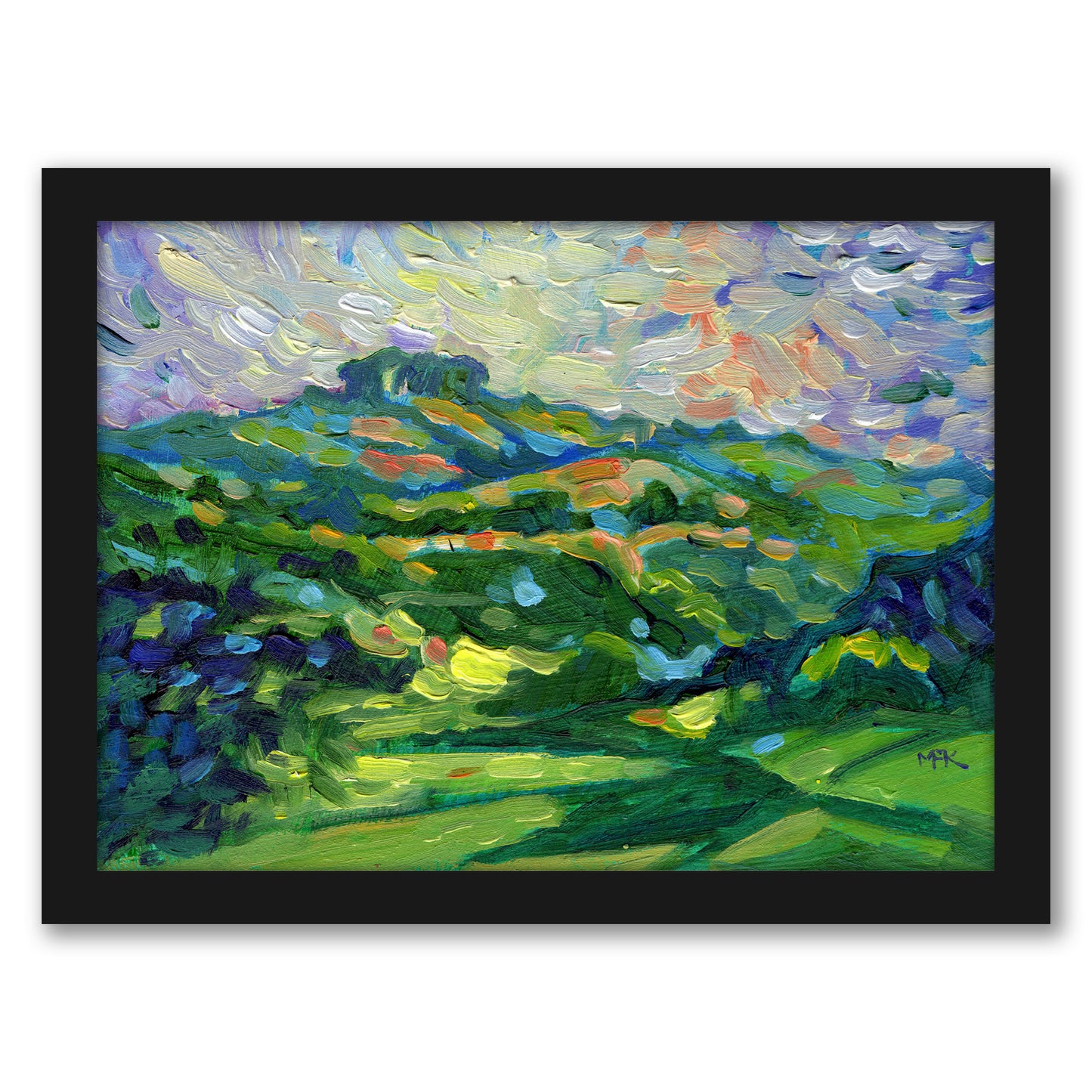 Trees On The Horizon By Mary Kemp - Framed Print