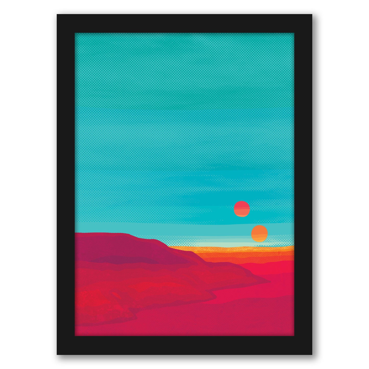 Far Away by Joe Van Wetering - Framed Print