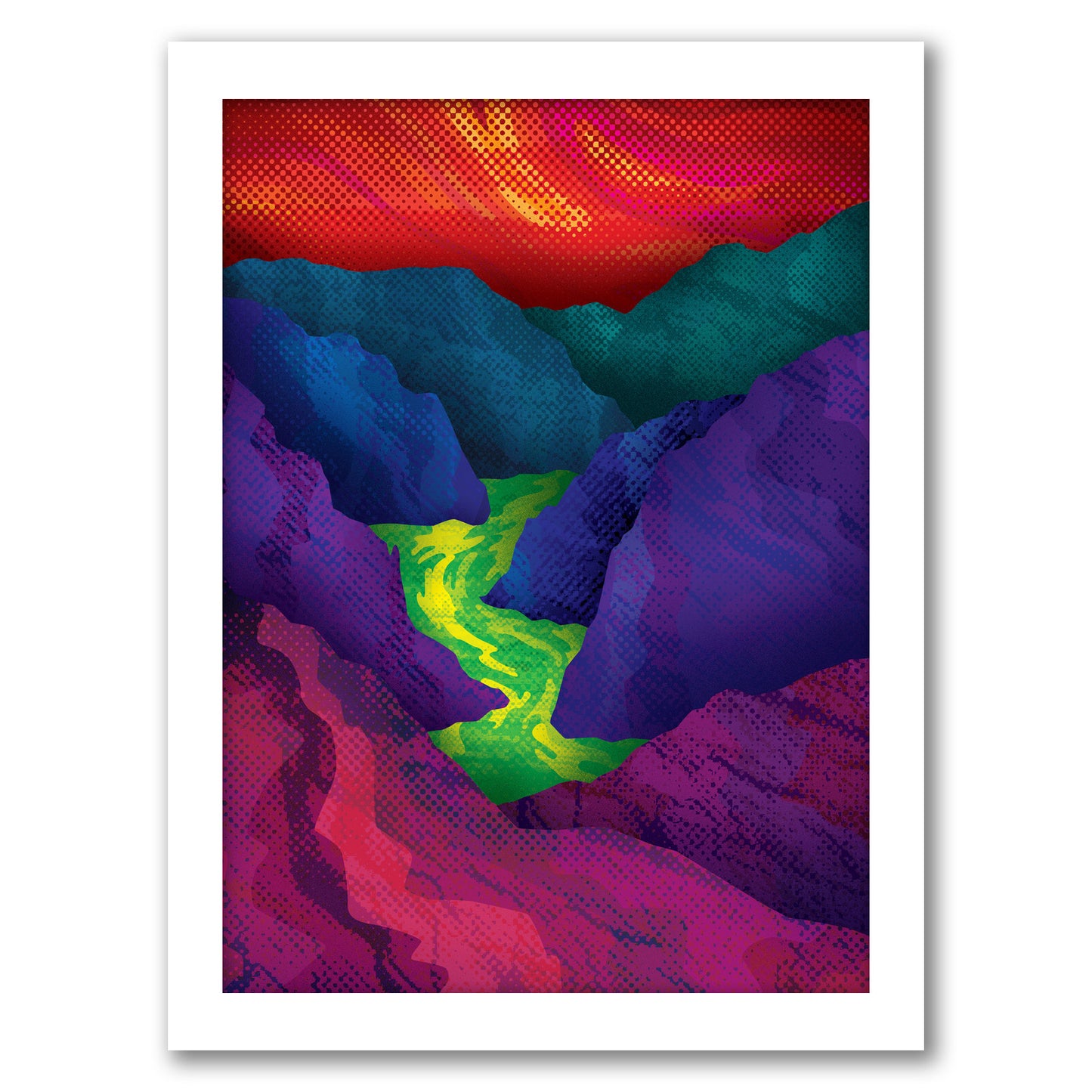 Up Stream by Joe Van Wetering - Framed Print