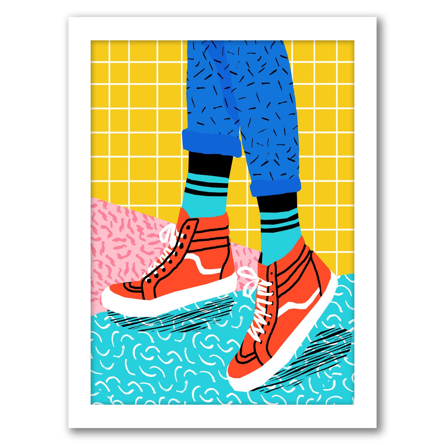 Toe Drag by Wacka Designs - Framed Print