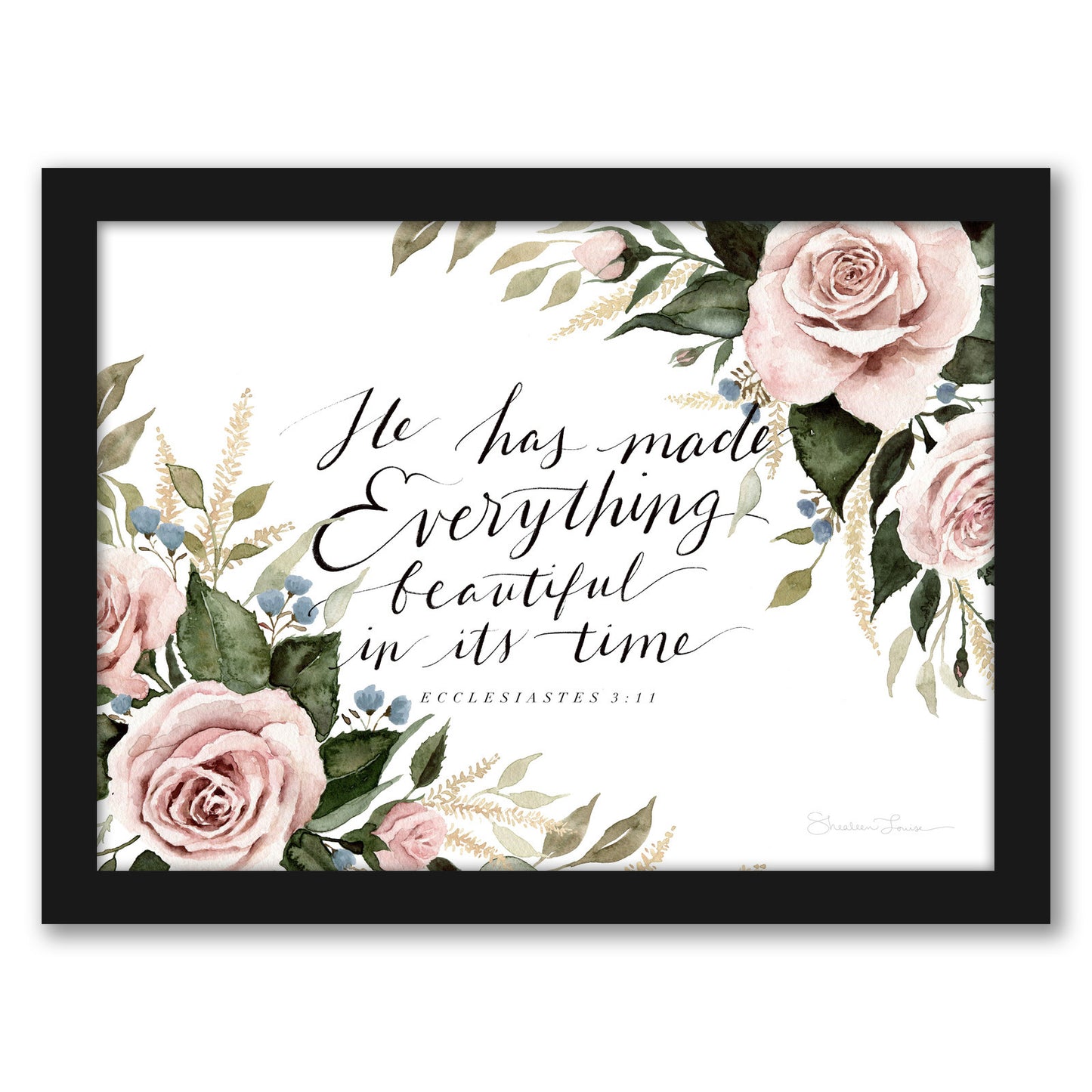 He Has Made Everything Beautiful by Shealeen Louise - Framed Print