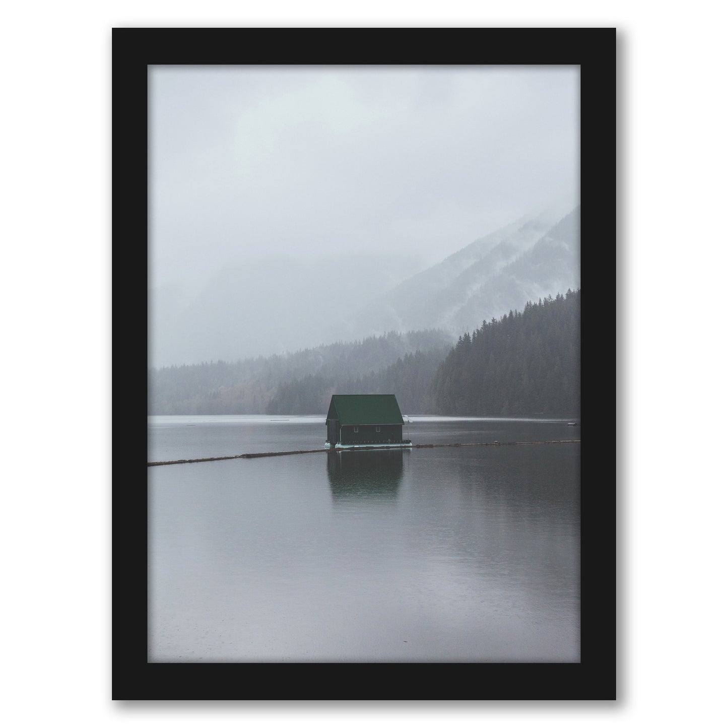 Capilano Lake Vancouver by Luke Gram - Framed Print