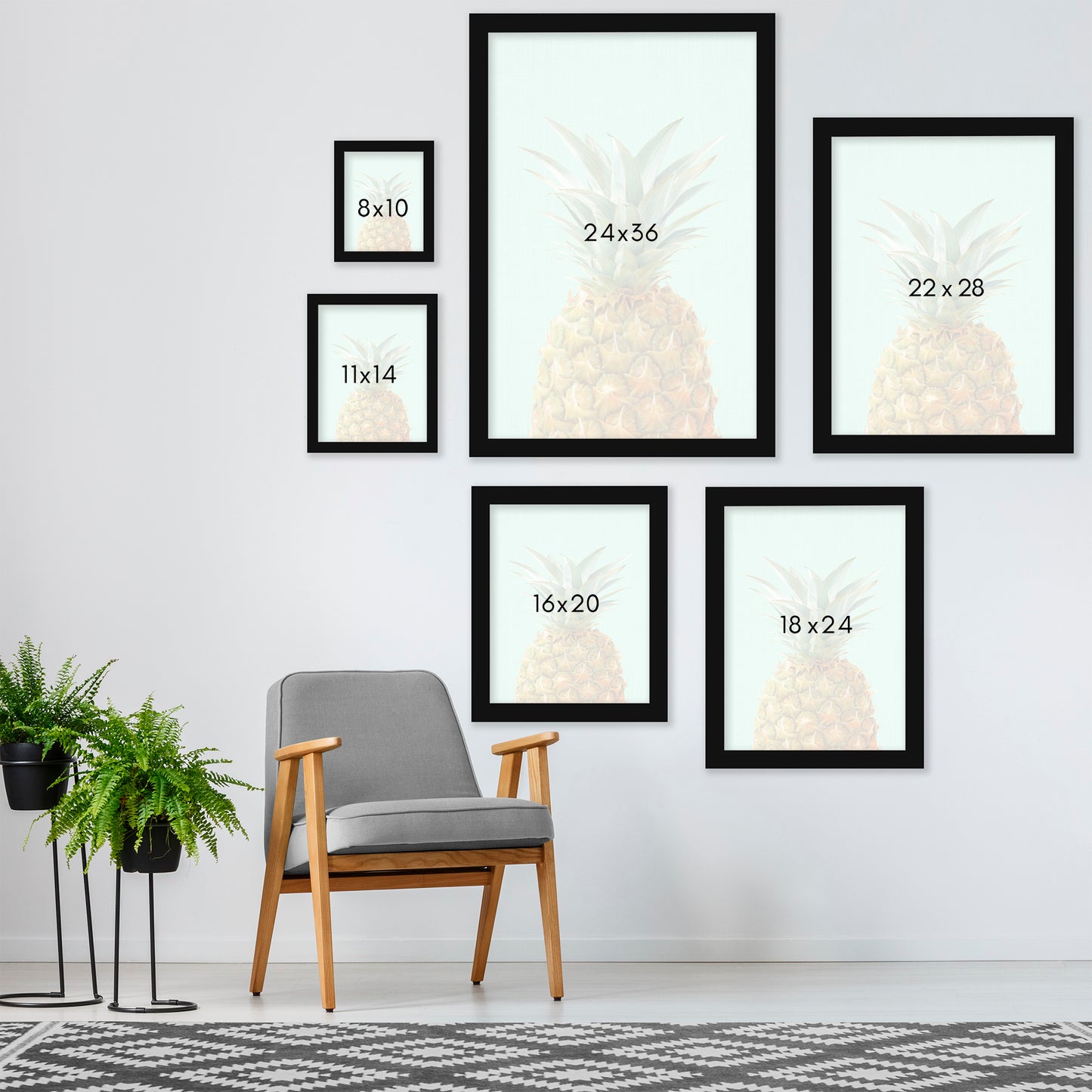 Peek A Boo Pineapple by LILA + LOLA Framed Print - Americanflat