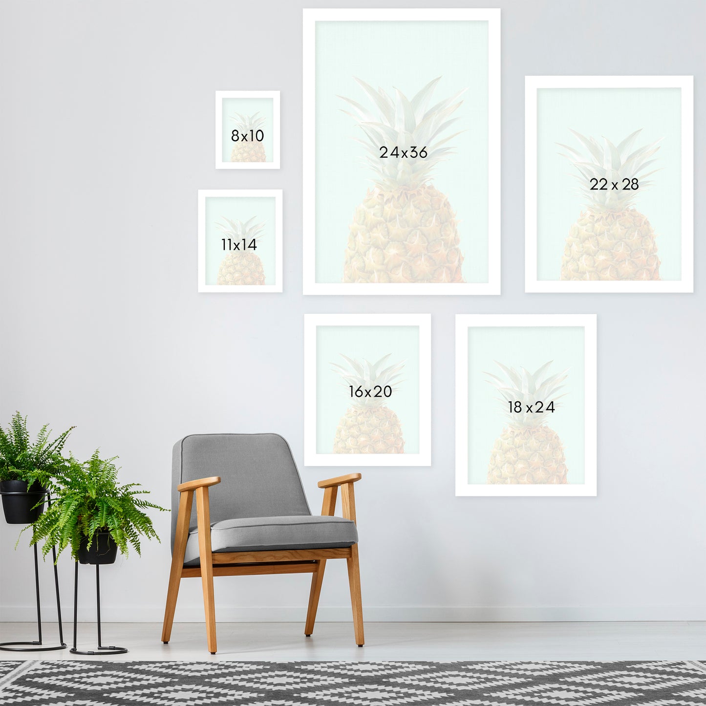 Peek A Boo Pineapple by LILA + LOLA Framed Print - Americanflat