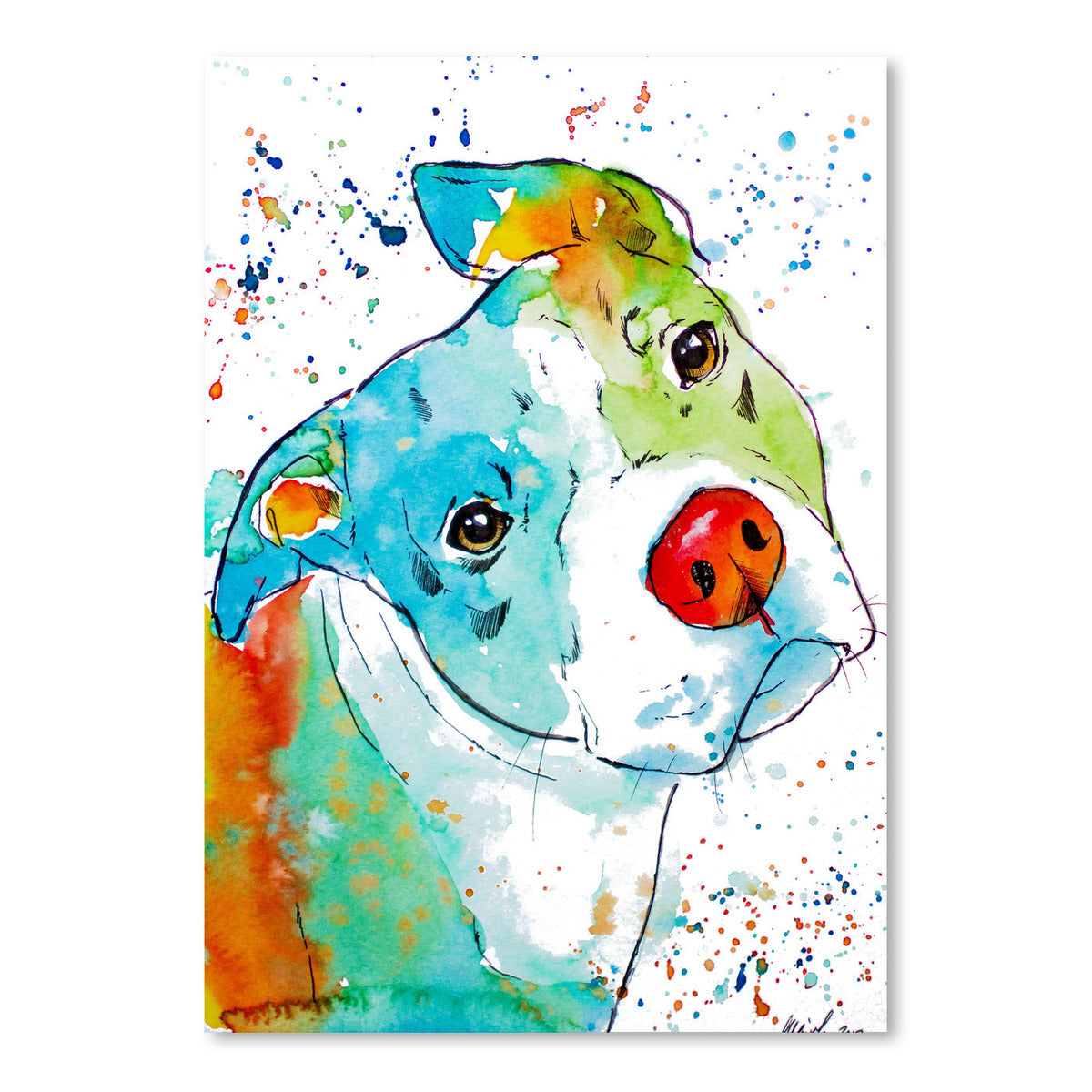 Color Pop Pup by Allison Gray - Print – Americanflat