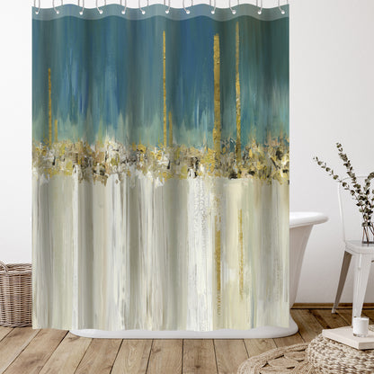 71" x 74" Decorative Shower Curtain with 12 Hooks, Shine A Light Ii by Pi Creative Art
