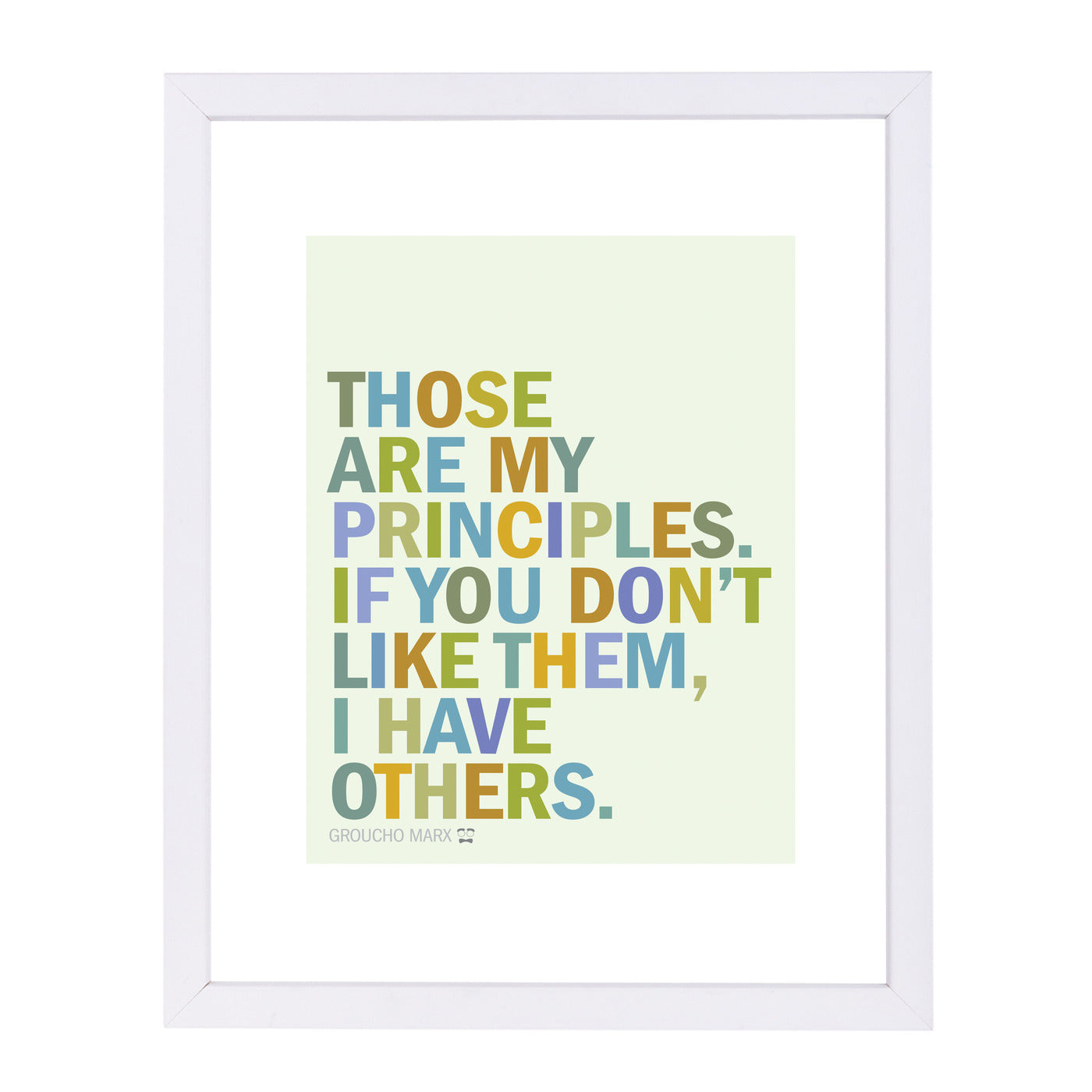 Groucho Principles by Visual Philosophy Framed Print - Americanflat