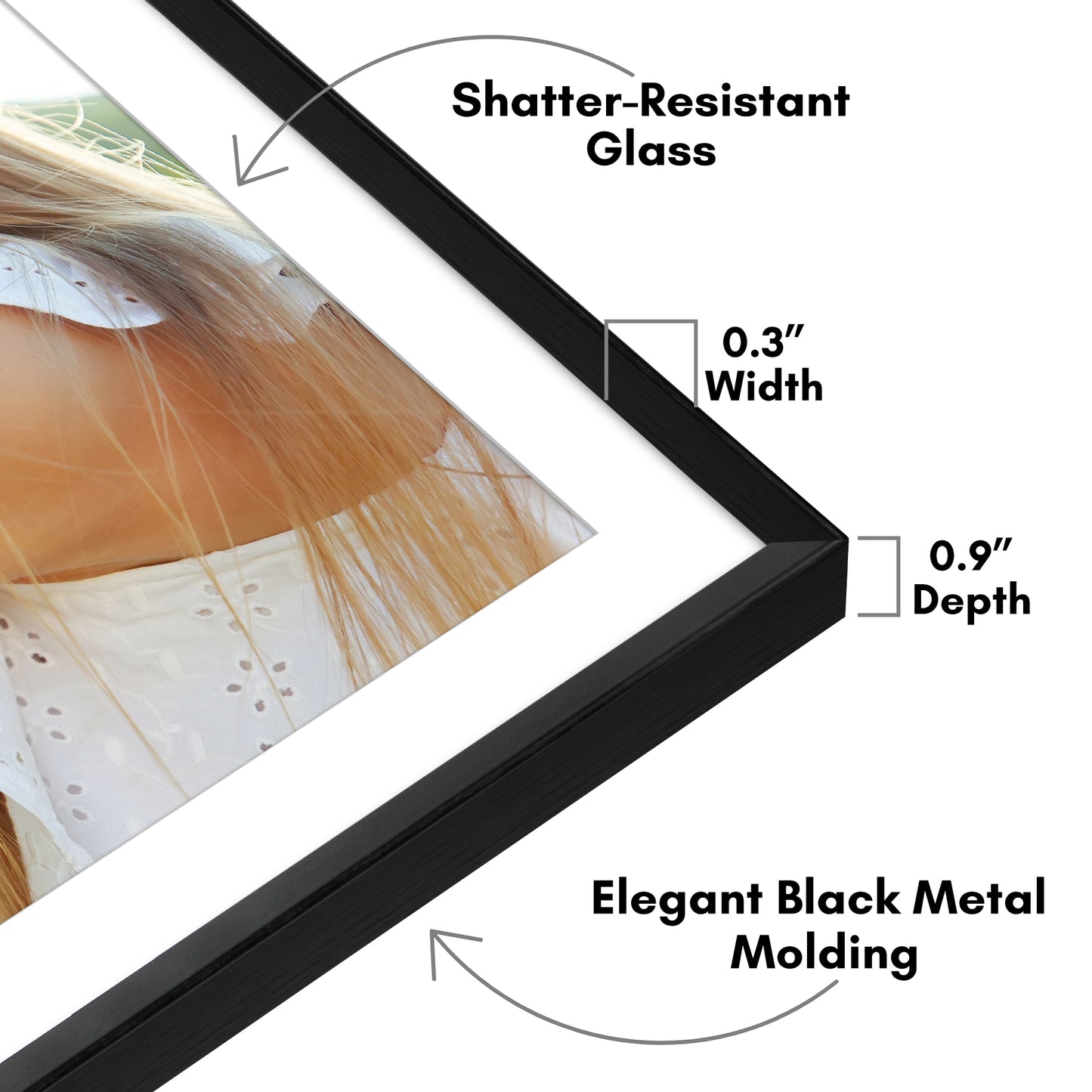 Aluminum Picture Frame | Brooklyn Portrait Collection