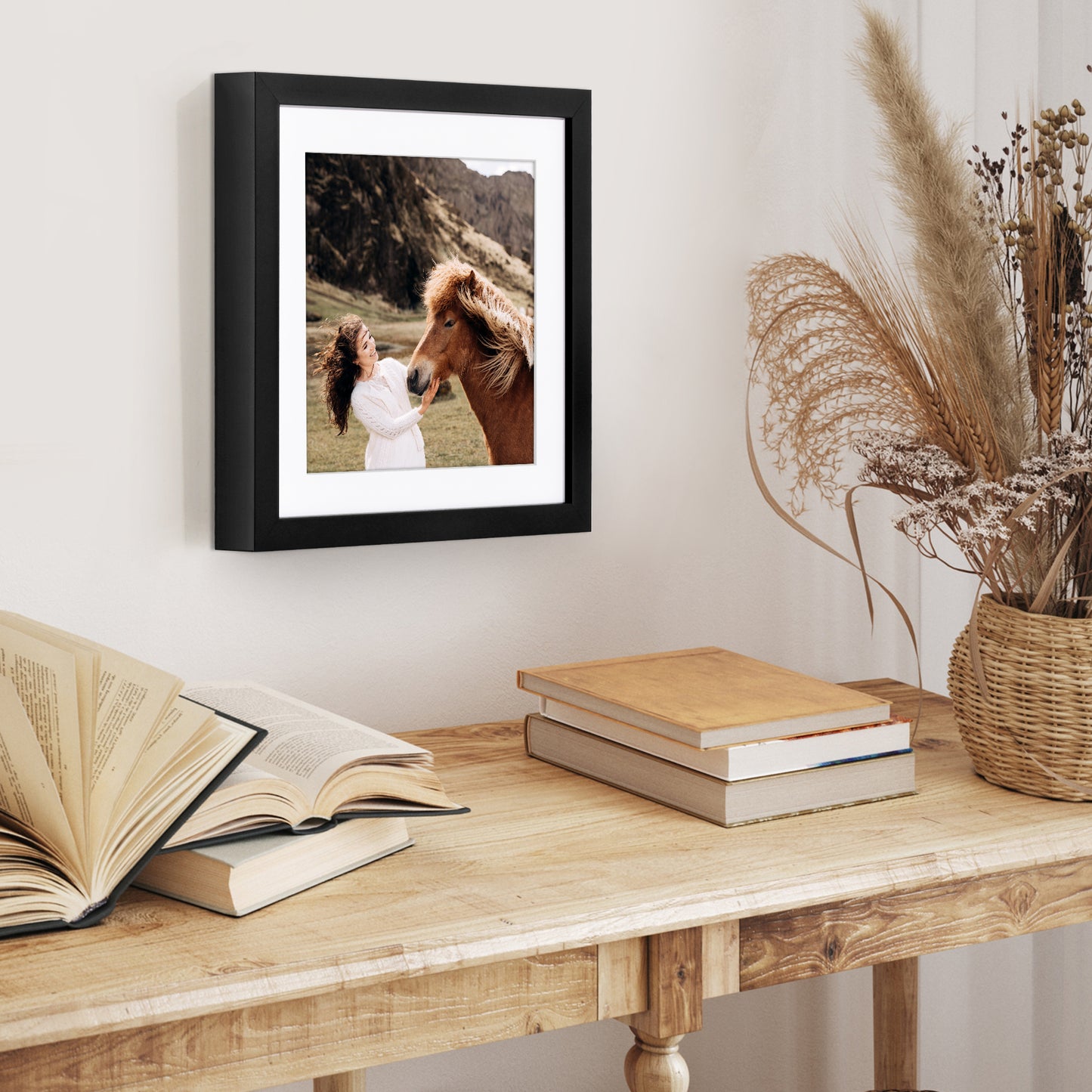 Deep Molding Picture Frame with Mat | Choose Size and Color