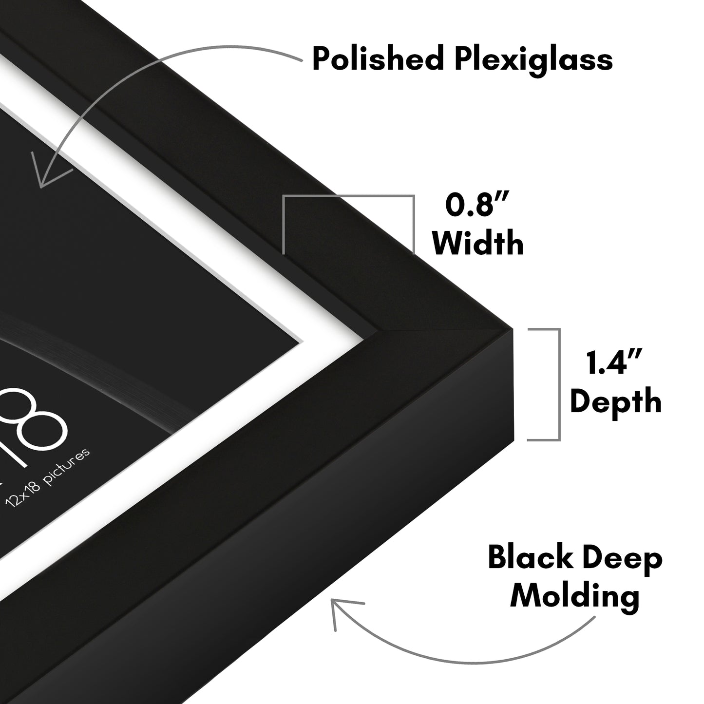 Gallery Picture Frame with Mat | Soho Collection