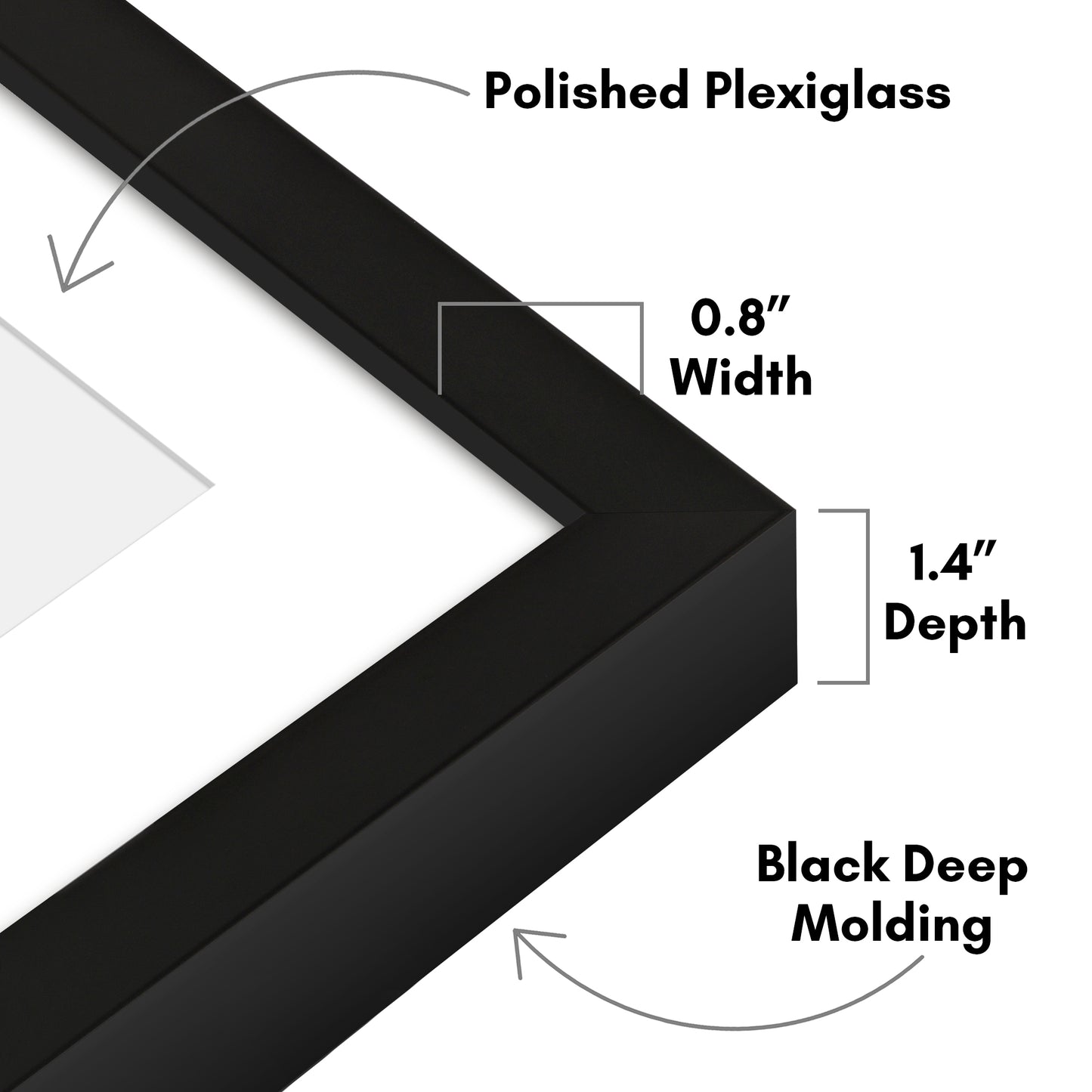 Gallery Picture Frame with Mat | Soho Collection