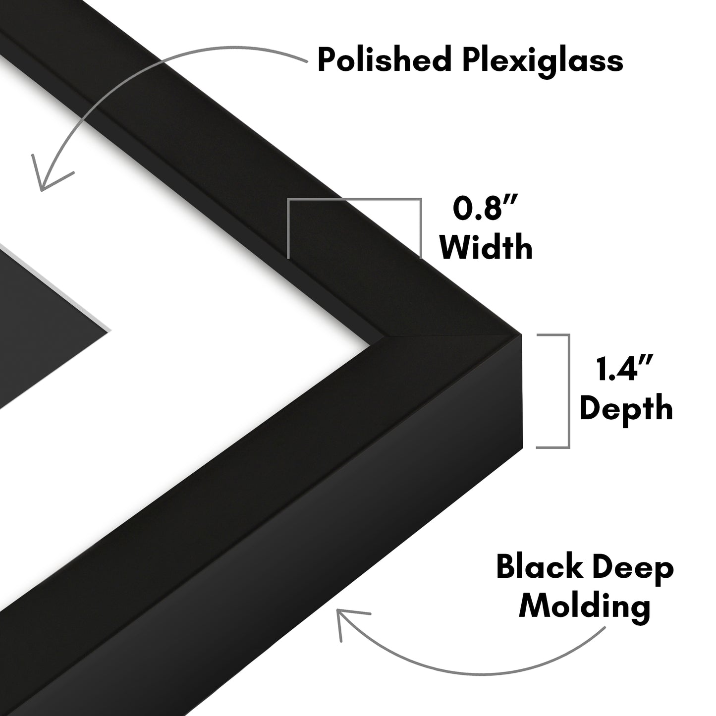 Gallery Picture Frame with Mat | Soho Collection