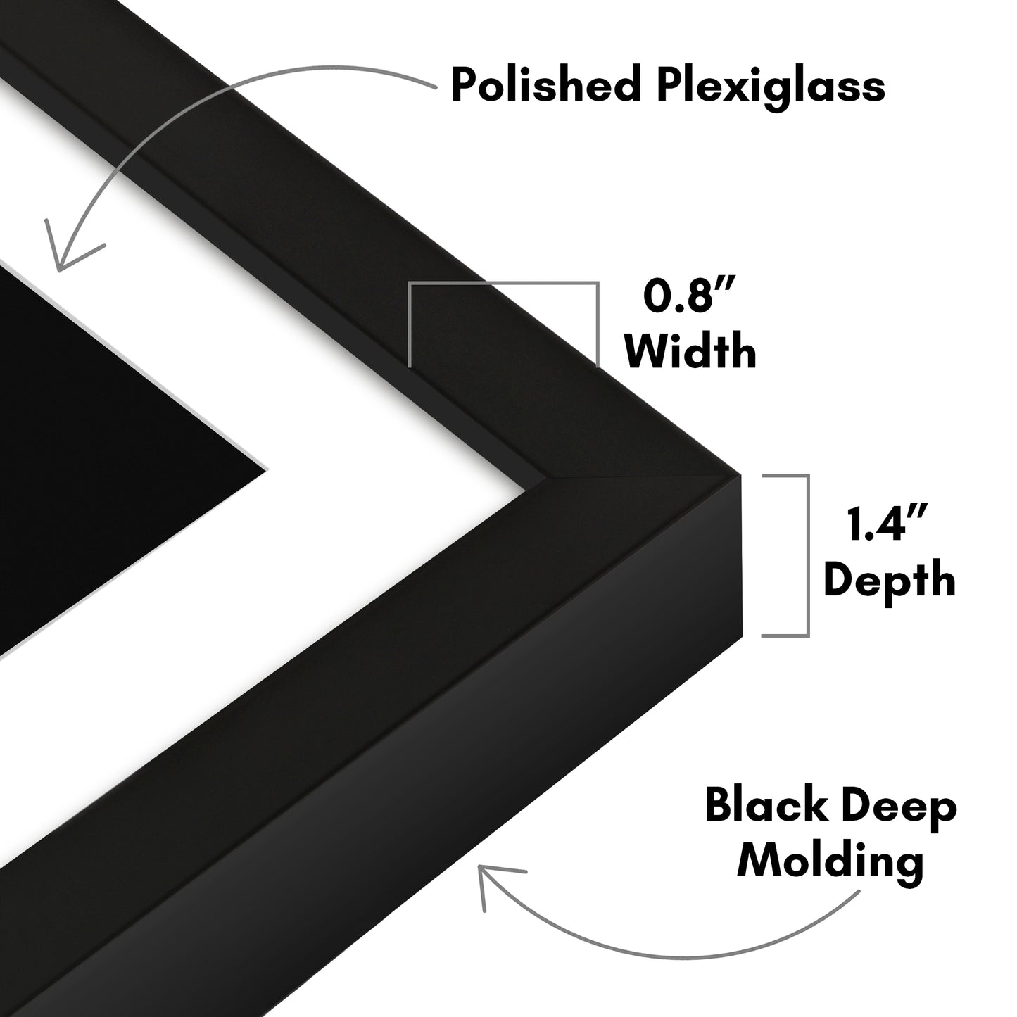 Gallery Picture Frame with Mat | Soho Collection