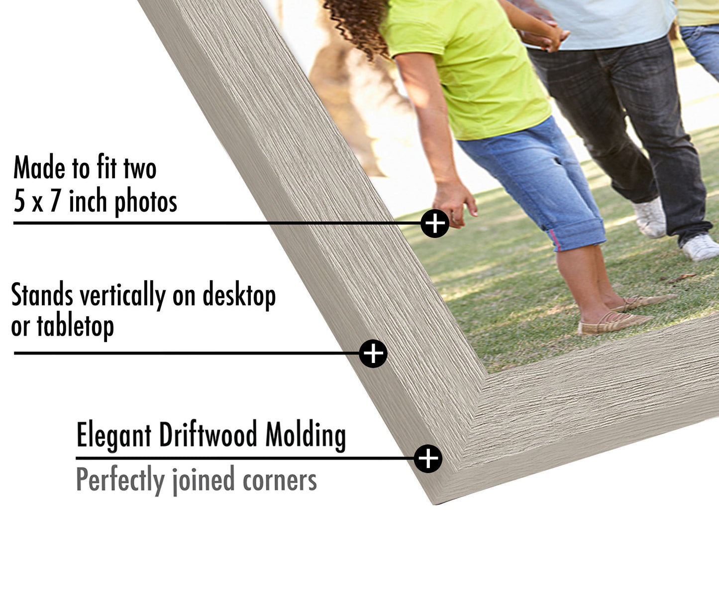 Hinged Picture Frame with Two Displays | Signature Collection