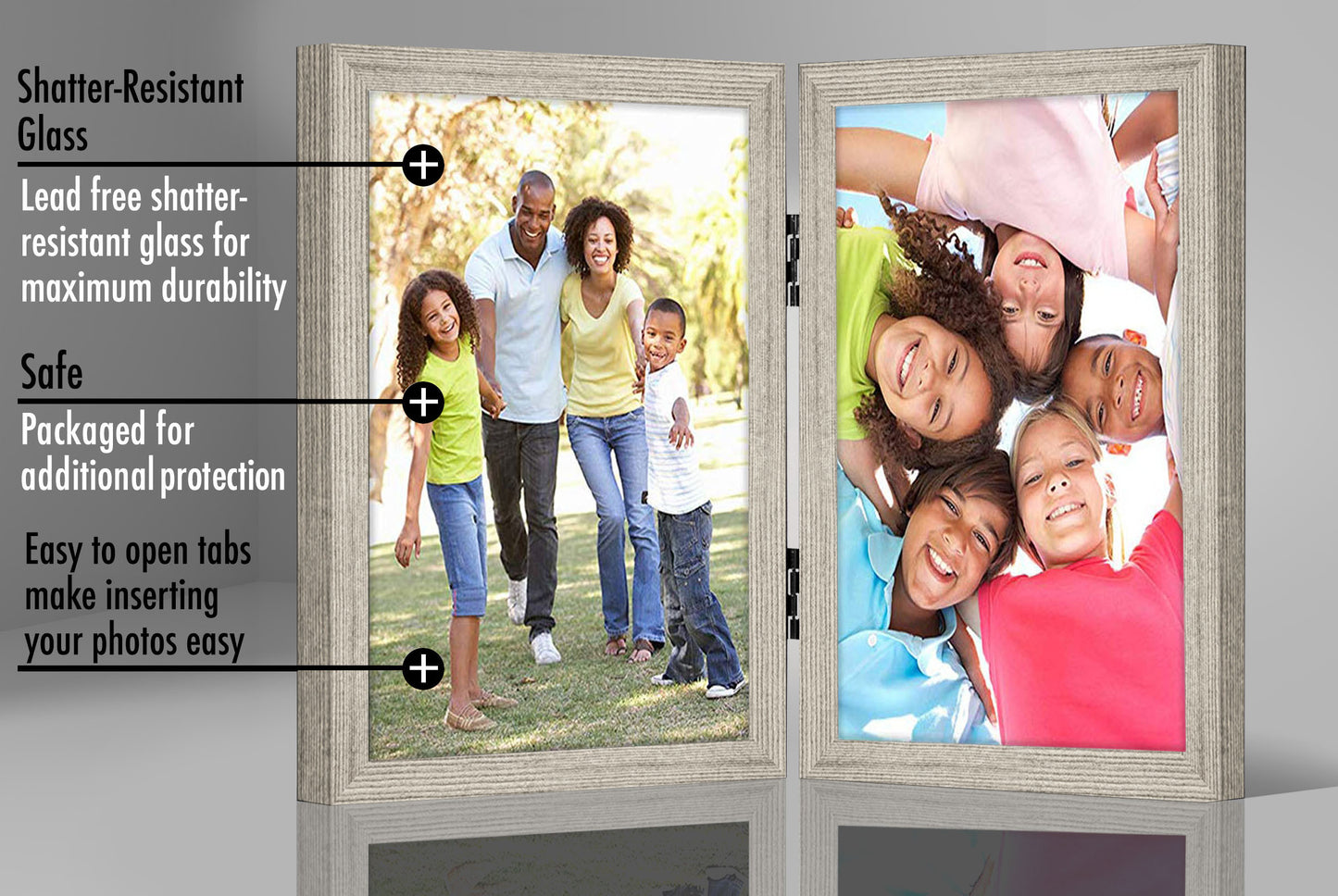 Hinged Picture Frame with Two Displays | Signature Collection