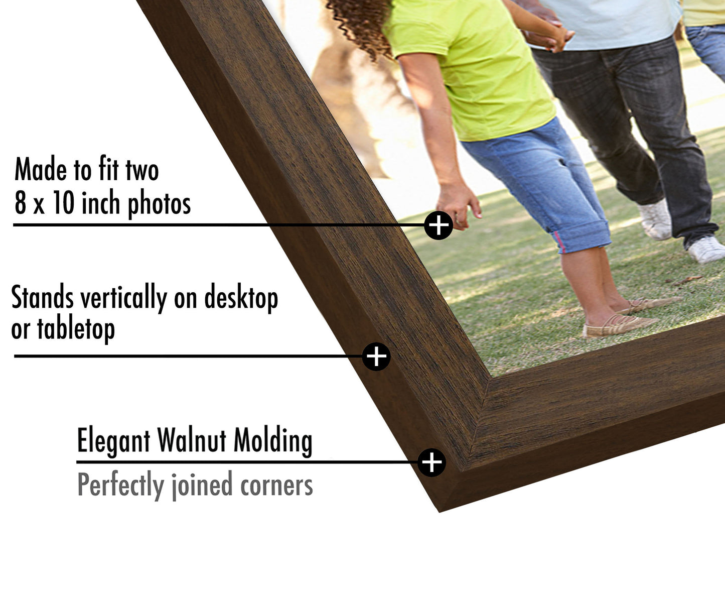 Hinged Picture Frame with Two Displays | Choose Color