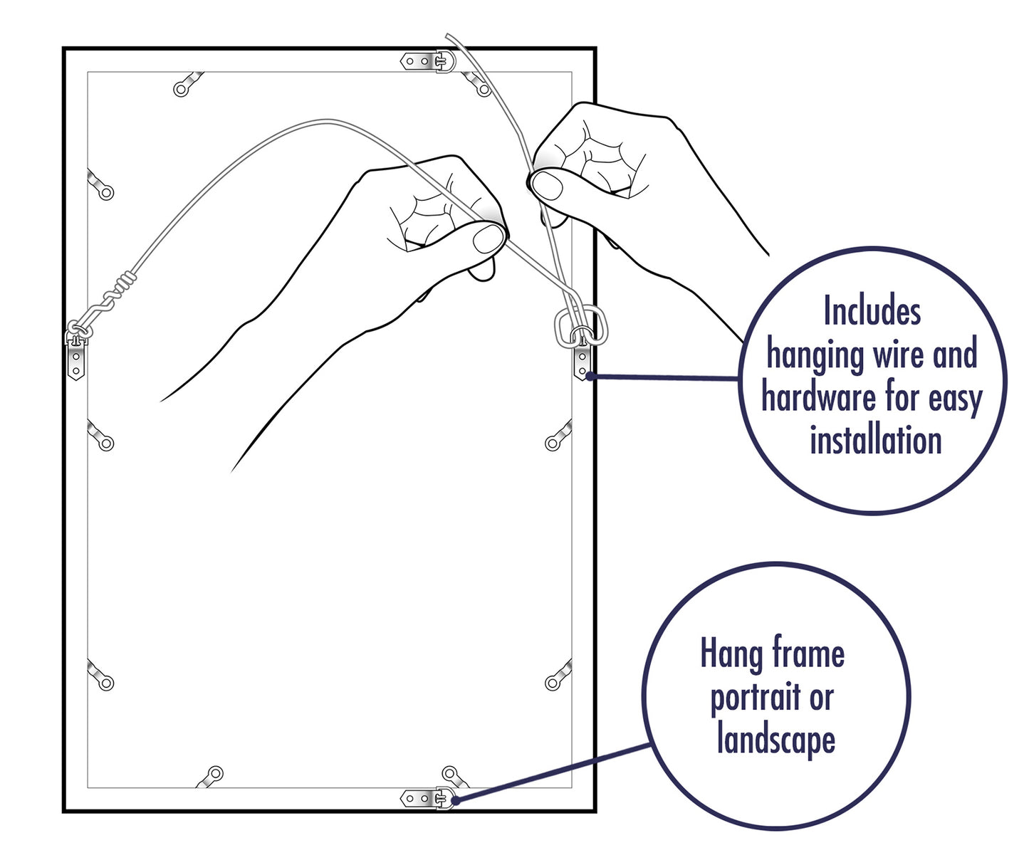 Signature Poster Frame or Picture Frame | Choose Size and Color