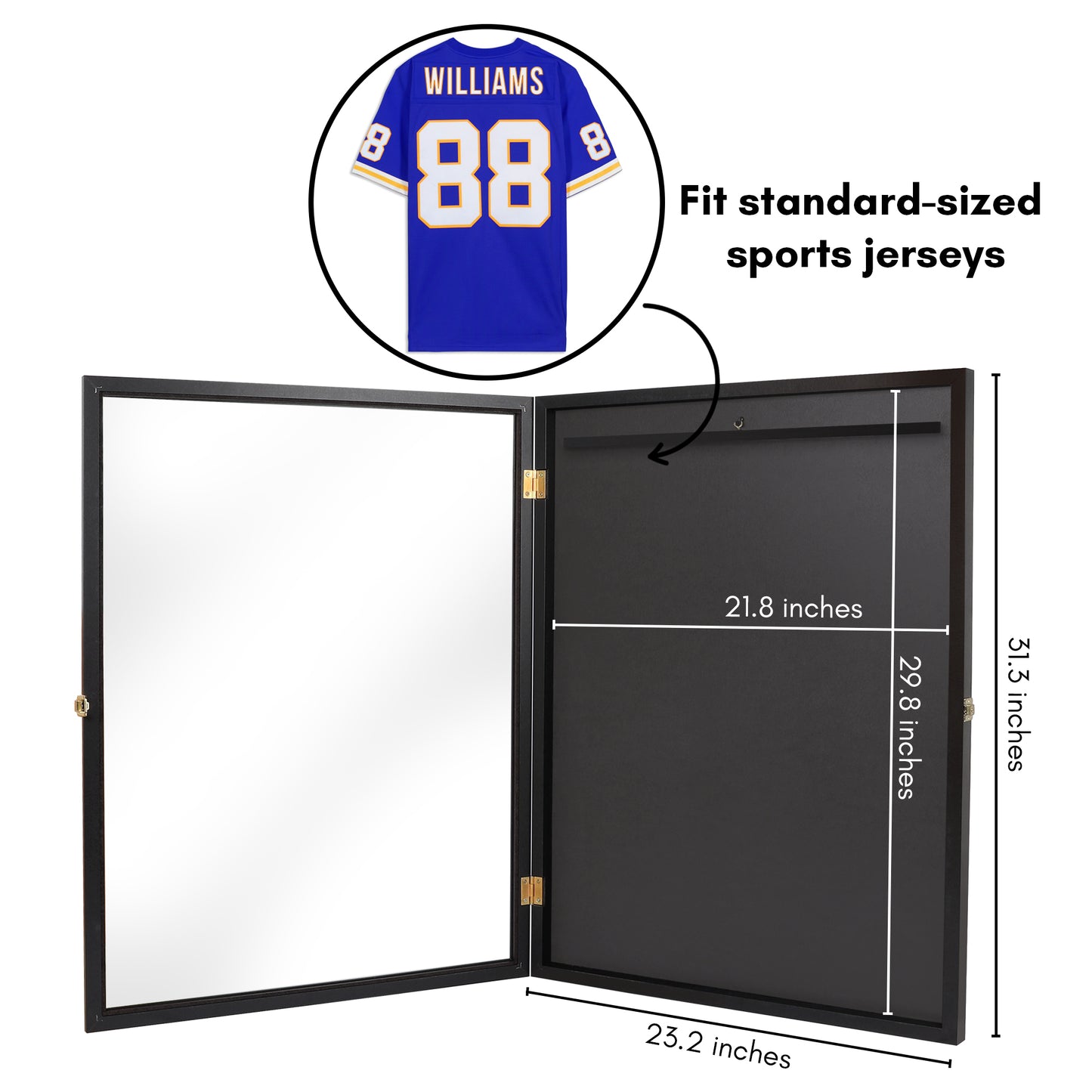 Lockable Jersey Display Case | Silhouette Collection
