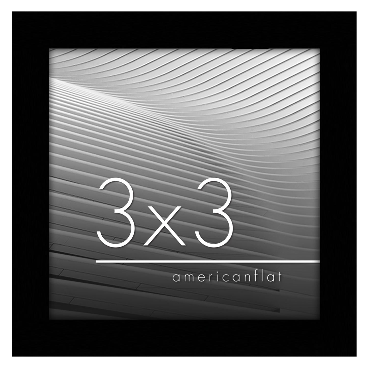 Modern Gallery Picture Frame without Mat, Black | Streamline Collection