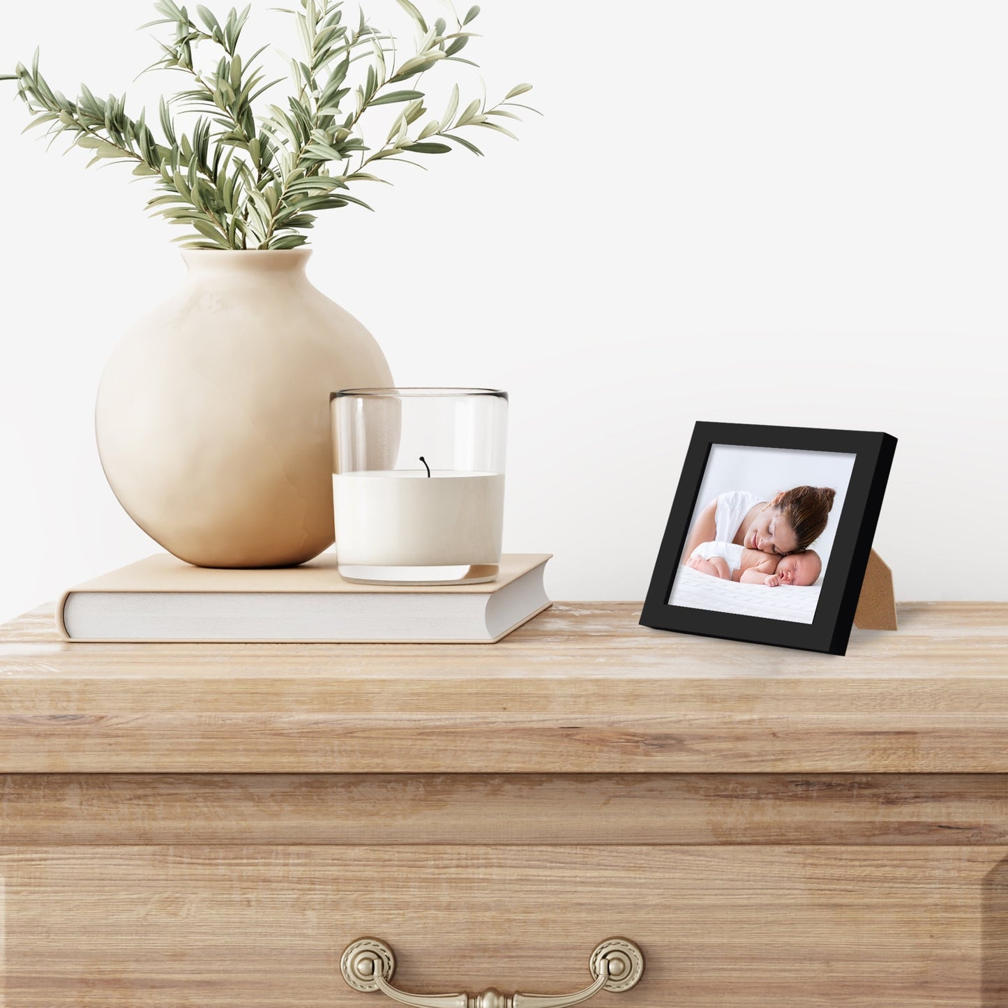 Modern Gallery Picture Frame without Mat, Black | Streamline Collection