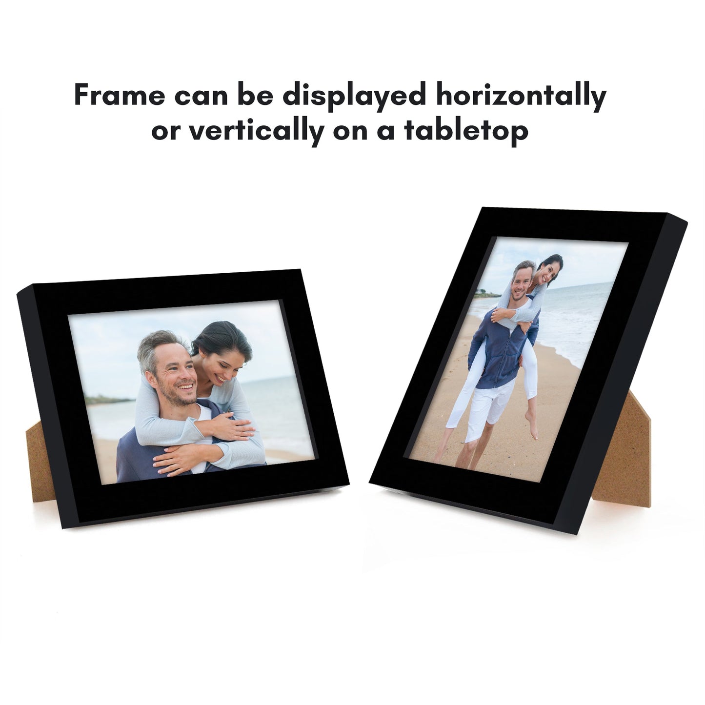 Modern Gallery Picture Frame without Mat, Black | Streamline Collection