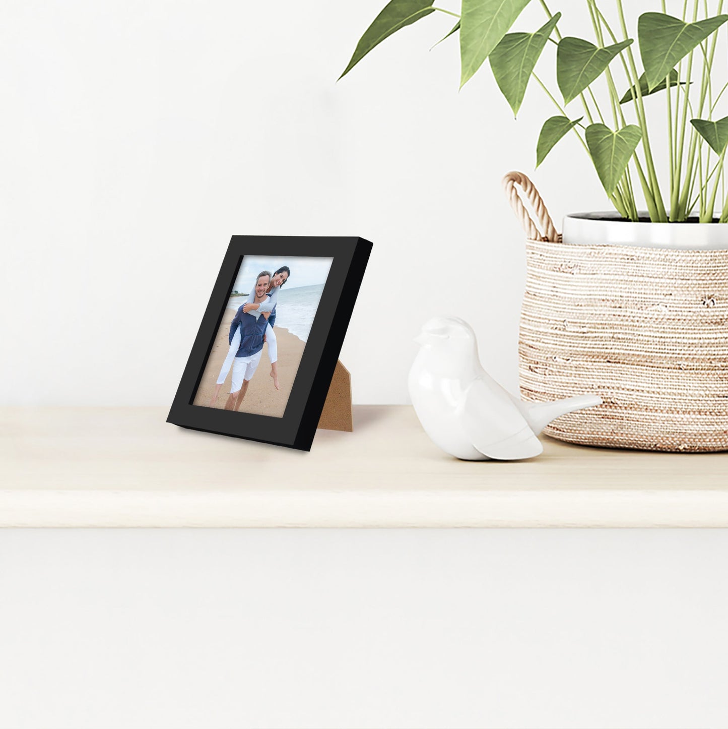 Modern Gallery Picture Frame without Mat, Black | Streamline Collection