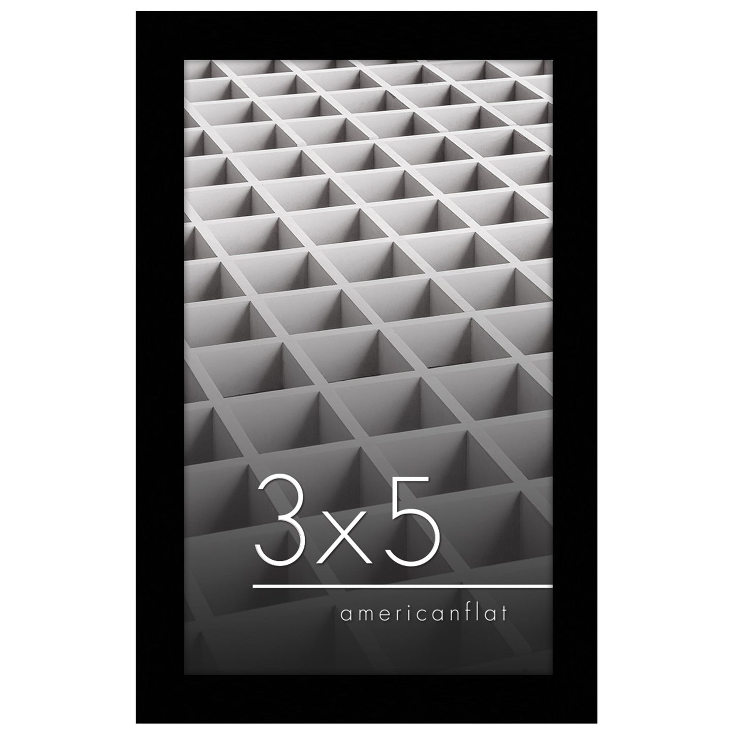 Modern Gallery Picture Frame without Mat, Black | Streamline Collection