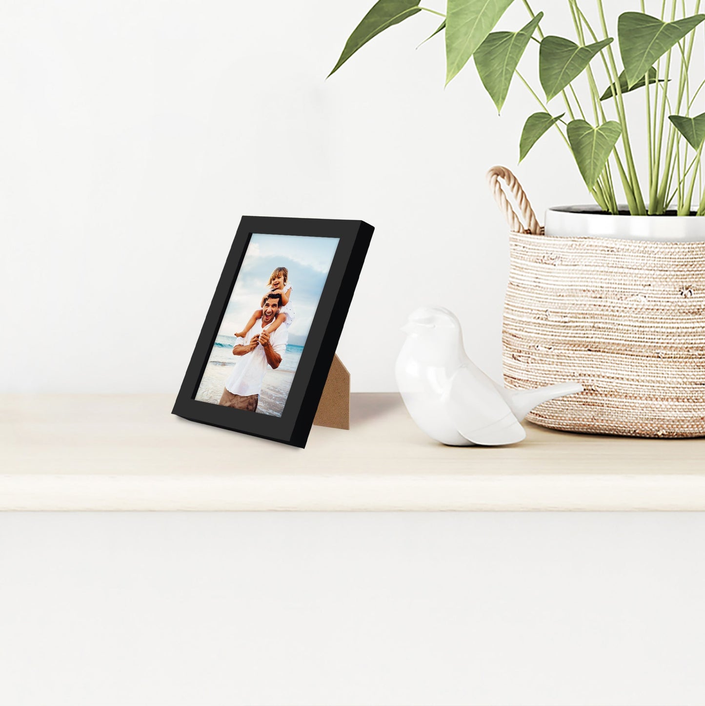 Modern Gallery Picture Frame without Mat, Black | Streamline Collection