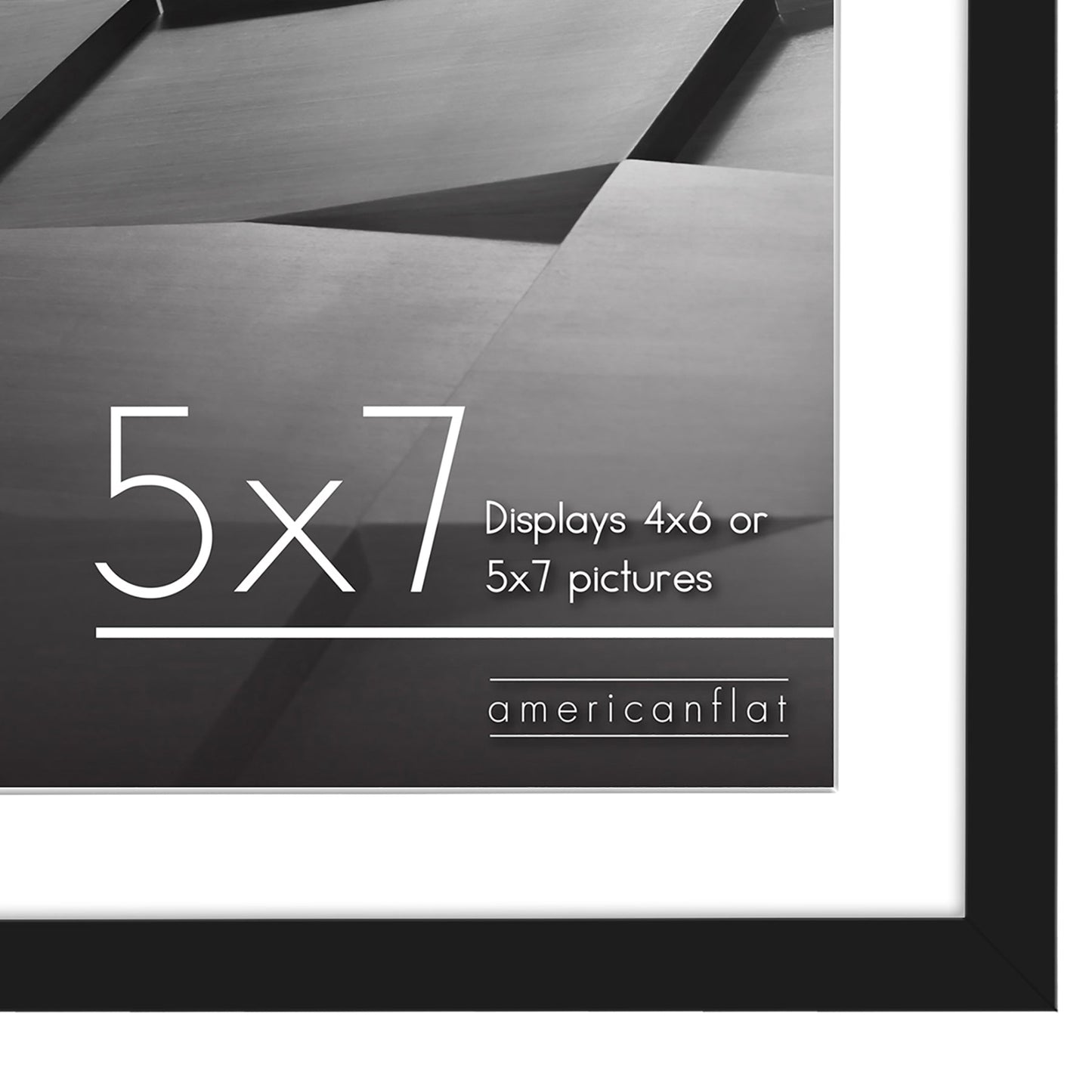 Multipack | Black Thin Border Photo Frame | Choose Size and Quantity