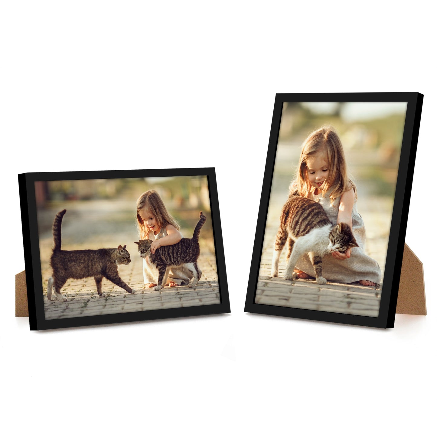 Modern Gallery Picture Frame without Mat, Black | Streamline Collection