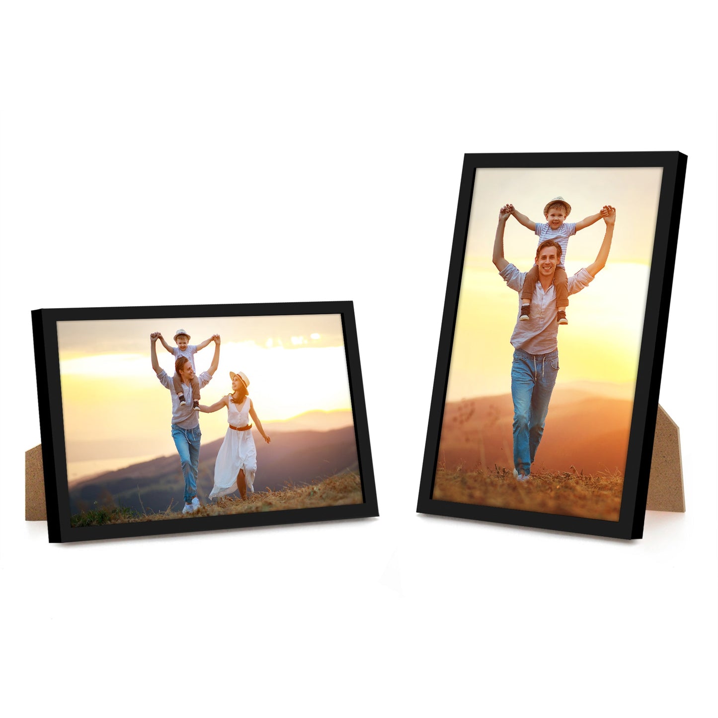 Modern Gallery Picture Frame without Mat, Black | Streamline Collection