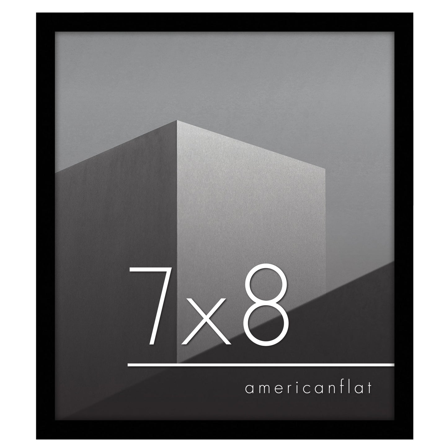 Modern Gallery Picture Frame without Mat, Black | Streamline Collection