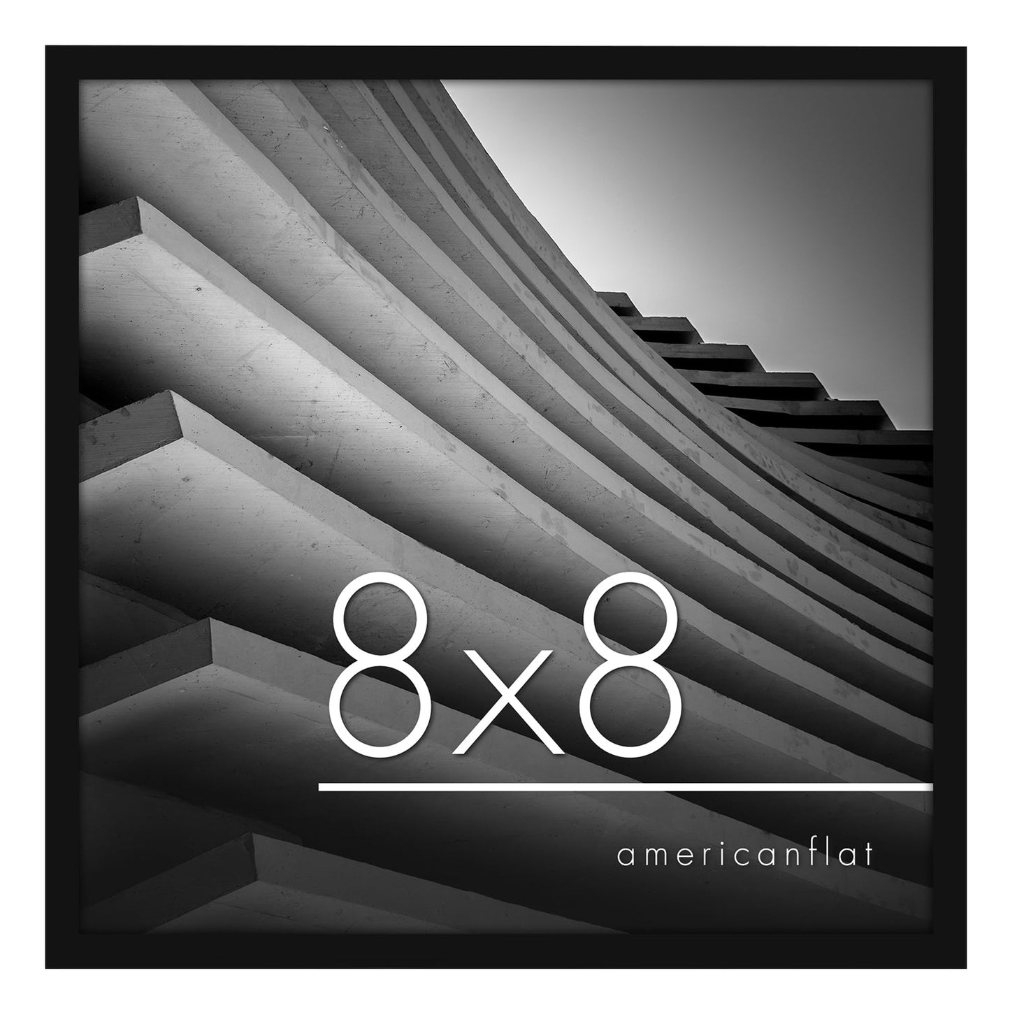Modern Gallery Picture Frame without Mat, Black | Streamline Collection