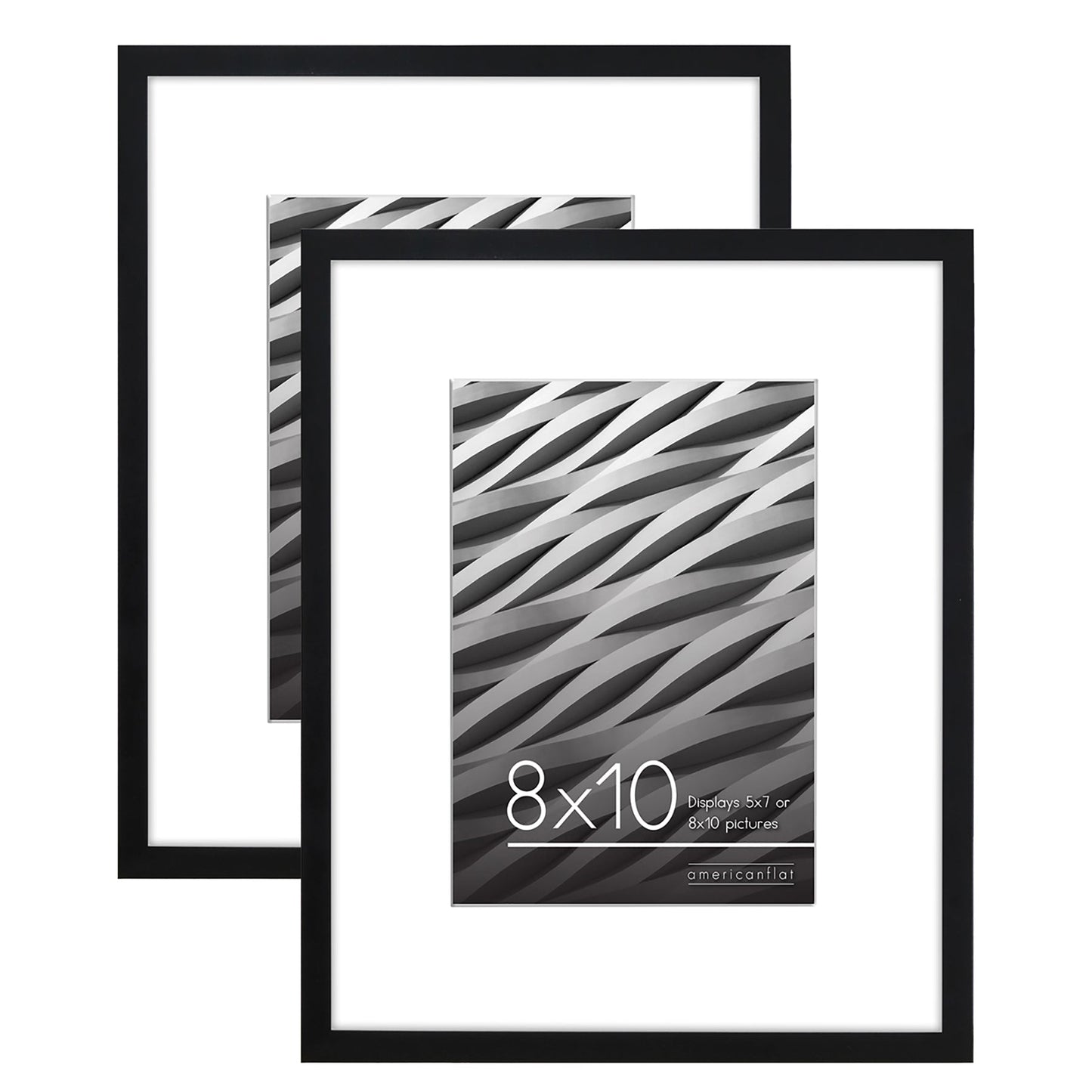 Multipack | Black Thin Border Photo Frame | Choose Size and Quantity